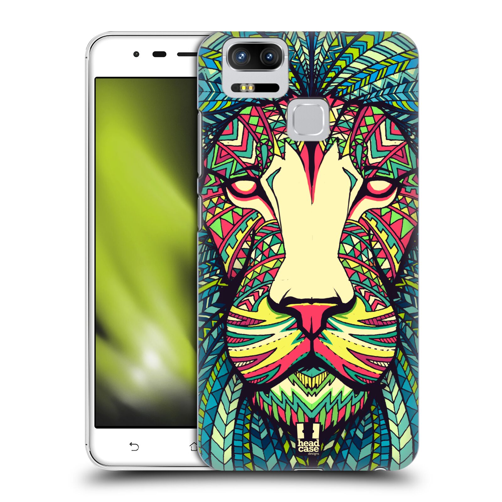HEAD CASE plastový obal na mobil Asus Zenfone 3 Zoom ZE553KL vzor Aztécký motiv zvíře lev