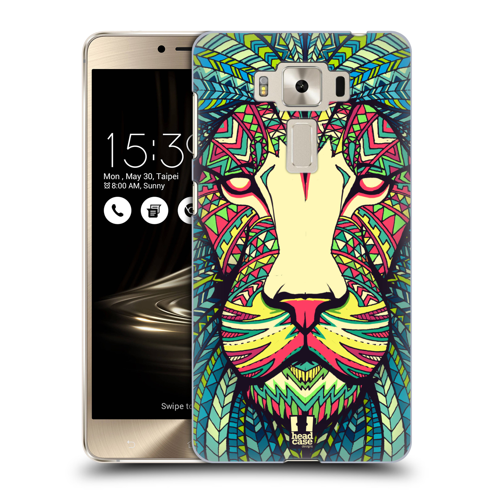 HEAD CASE plastový obal na mobil Asus Zenfone 3 DELUXE ZS550KL vzor Aztécký motiv zvíře lev
