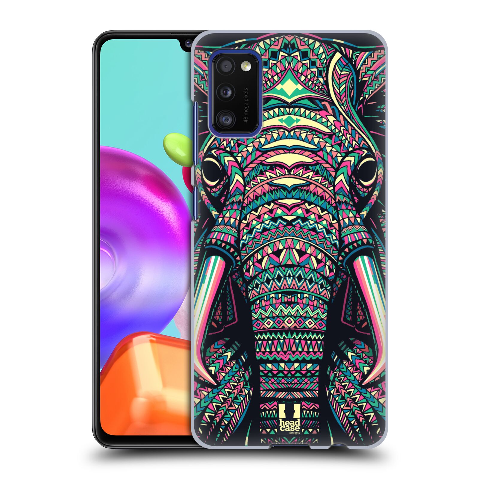 Zadní kryt na mobil Samsung Galaxy A41 vzor Aztécký motiv zvíře 2 slon