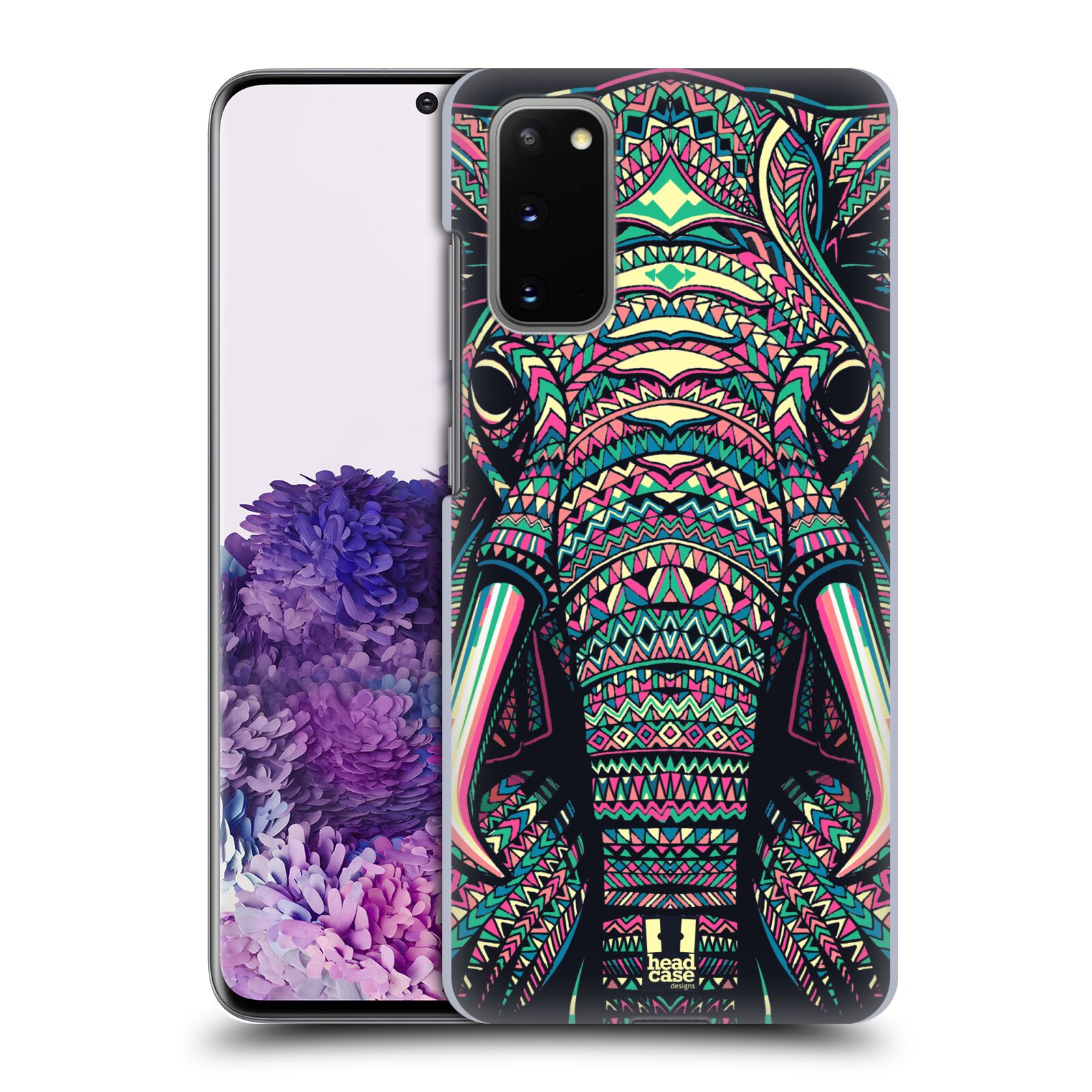 Pouzdro na mobil Samsung Galaxy S20 - HEAD CASE - vzor Aztécký motiv zvíře 2 slon