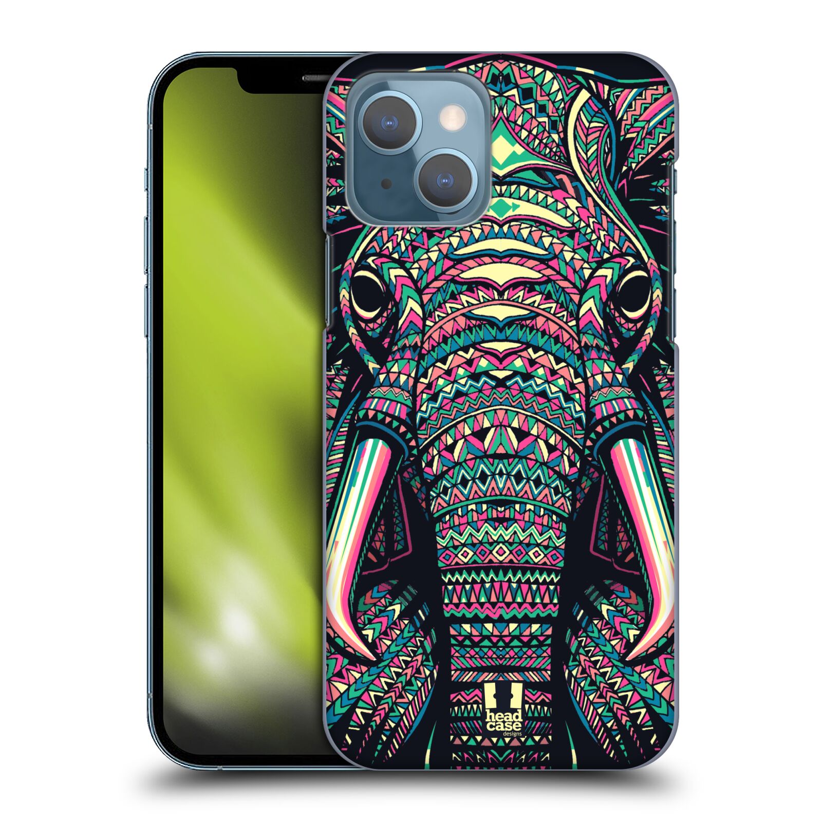 Plastový obal HEAD CASE na mobil Apple Iphone 13 vzor Aztécký motiv zvíře 2 slon