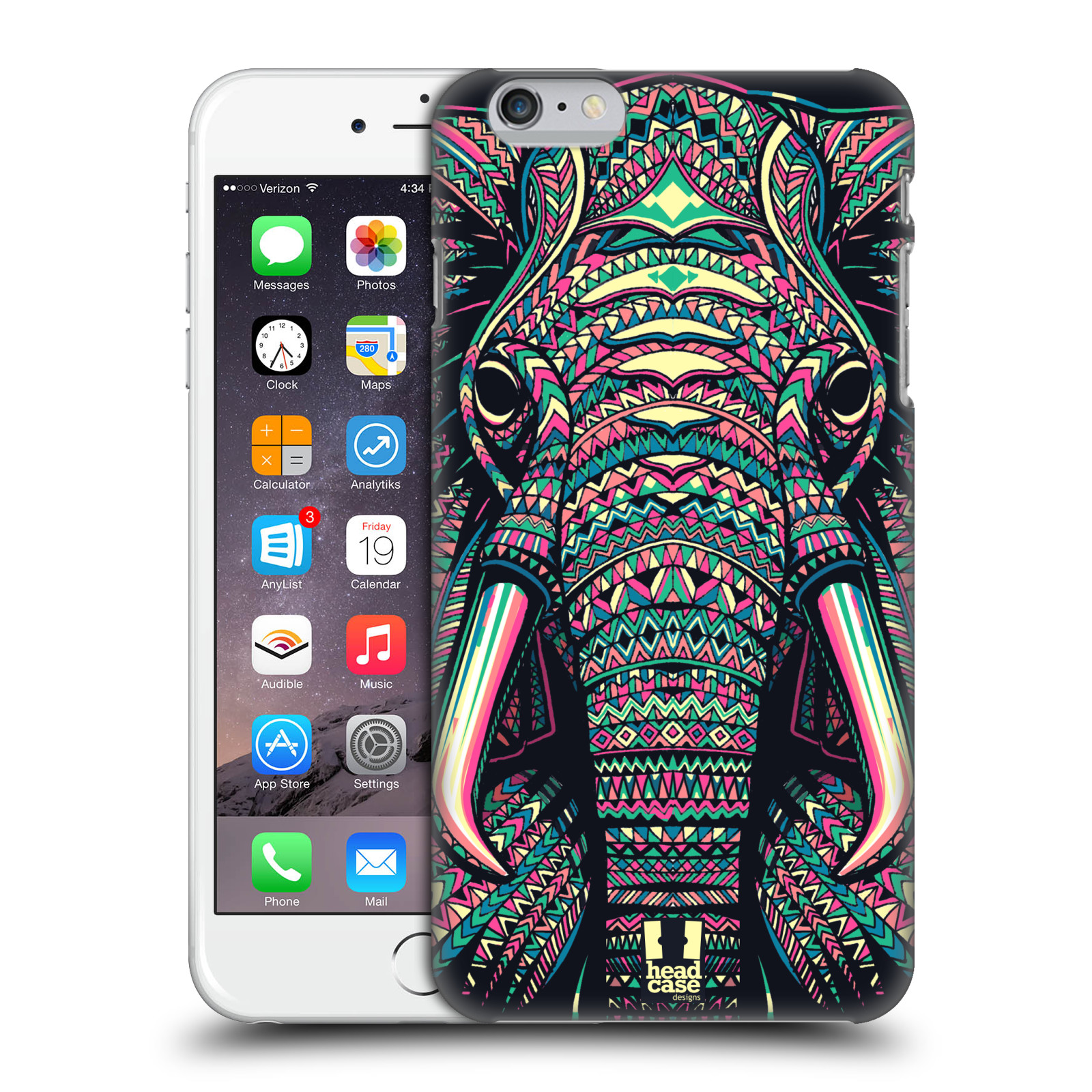 Plastové pouzdro pro mobil Apple Iphone 6 PLUS / 6S PLUS vzor Aztécký motiv zvíře 2 slon