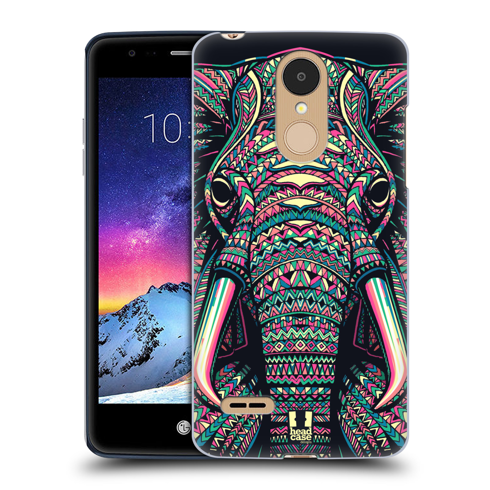 HEAD CASE plastový obal na mobil LG K9 / K8 2018 vzor Aztécký motiv zvíře 2 slon