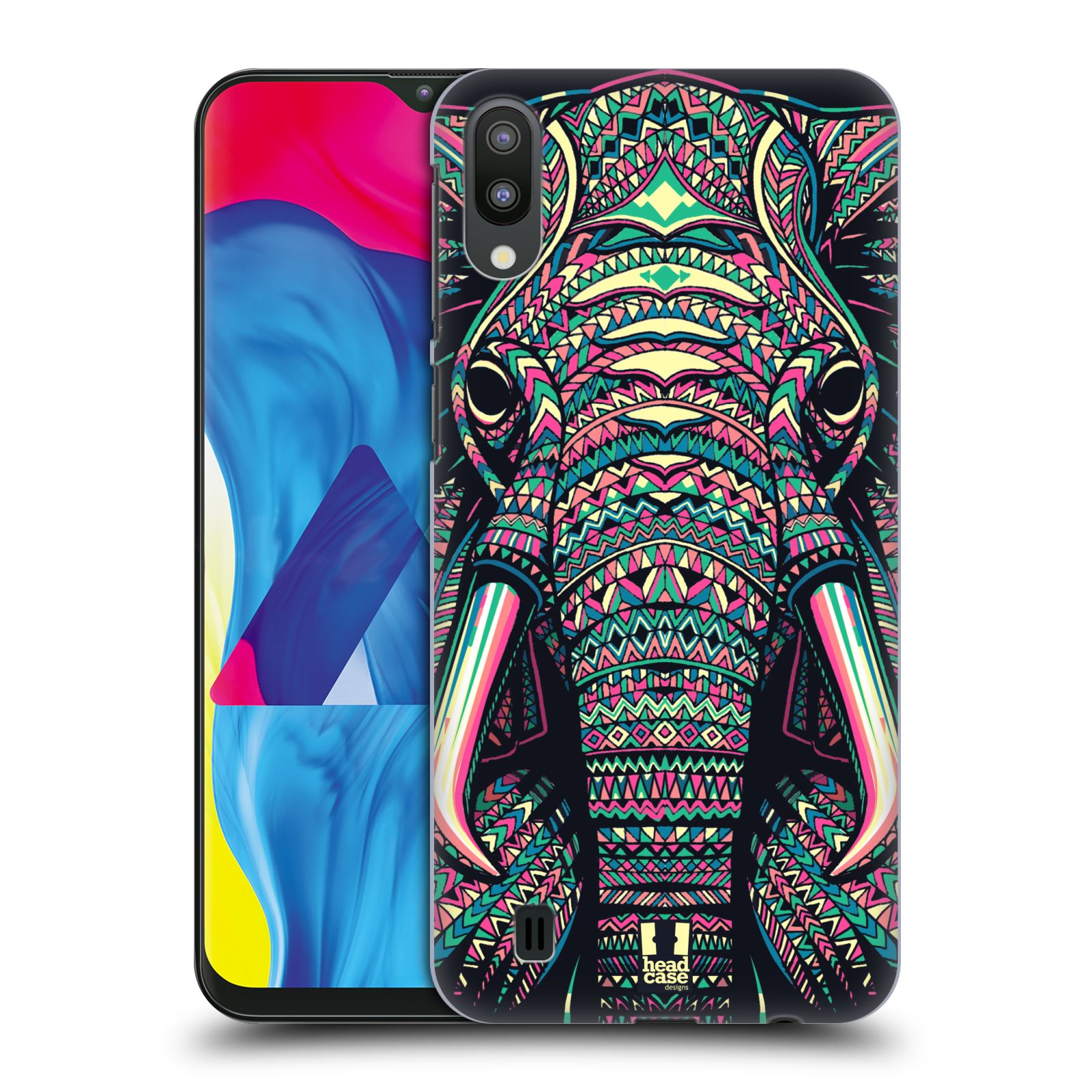 Plastový obal HEAD CASE na mobil Samsung Galaxy M10 vzor Aztécký motiv zvíře 2 slon