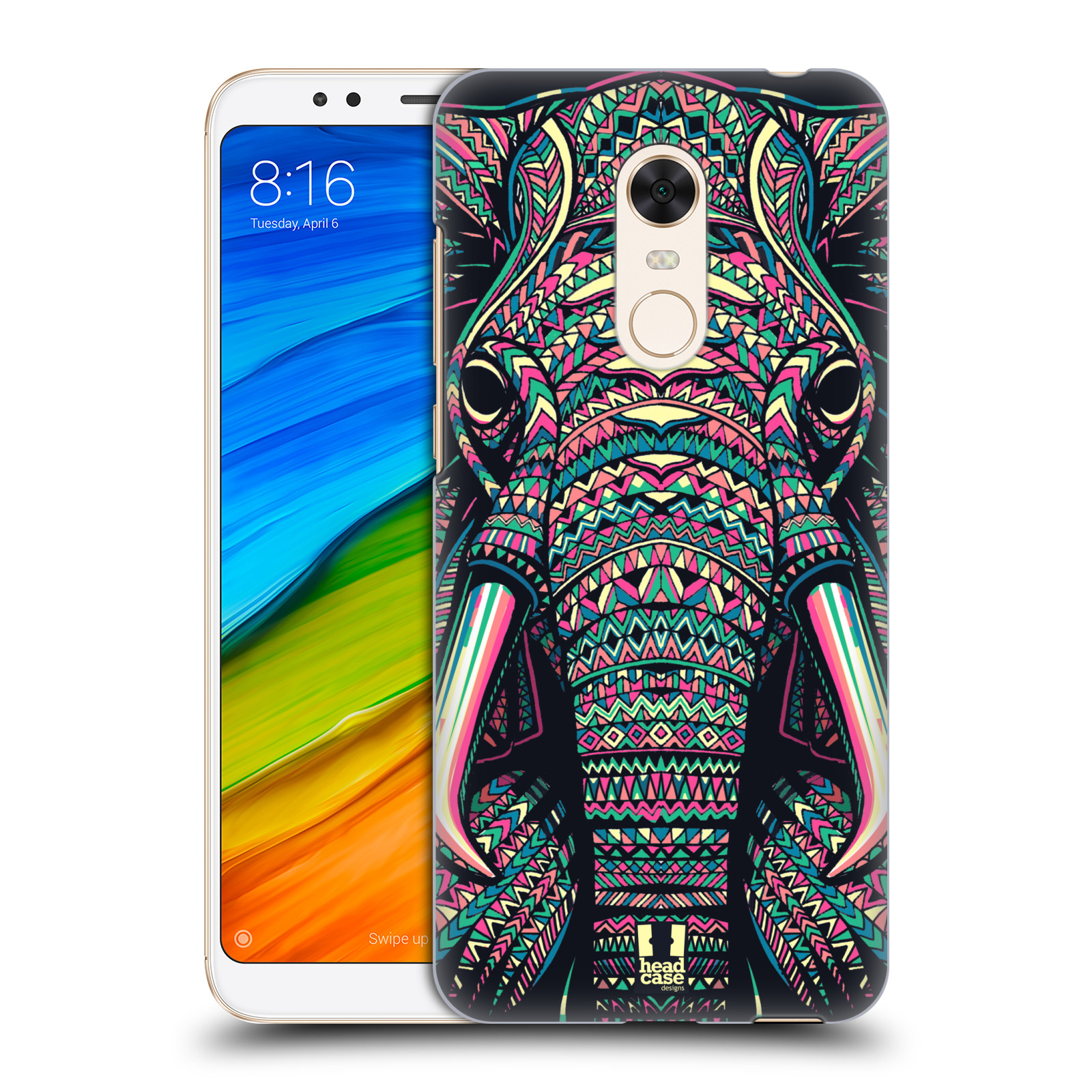 HEAD CASE plastový obal na mobil Xiaomi Redmi 5 PLUS vzor Aztécký motiv zvíře 2 slon