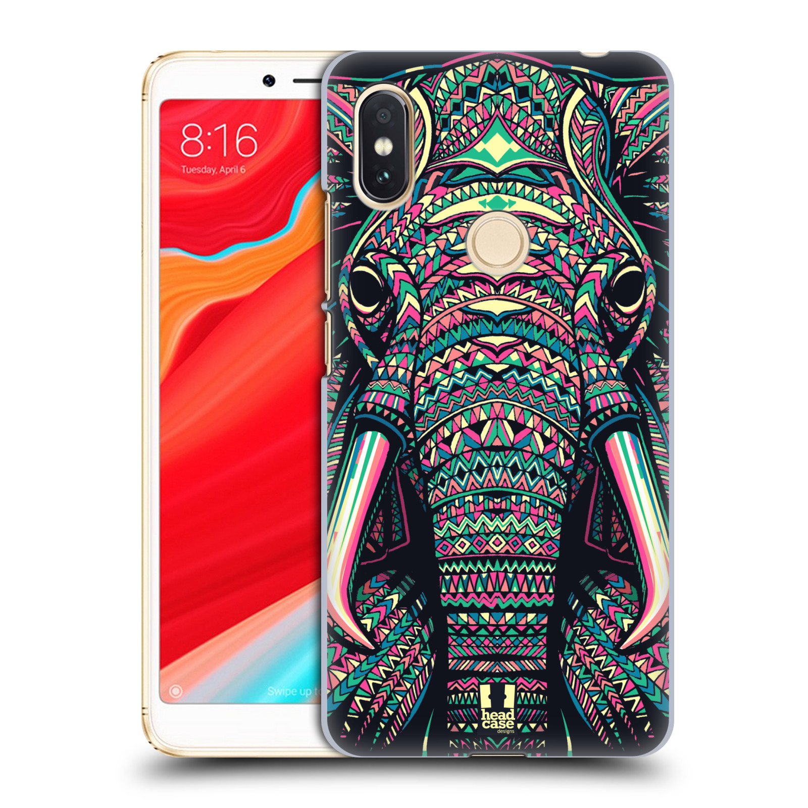 HEAD CASE plastový obal na mobil Xiaomi Redmi S2 vzor Aztécký motiv zvíře 2 slon