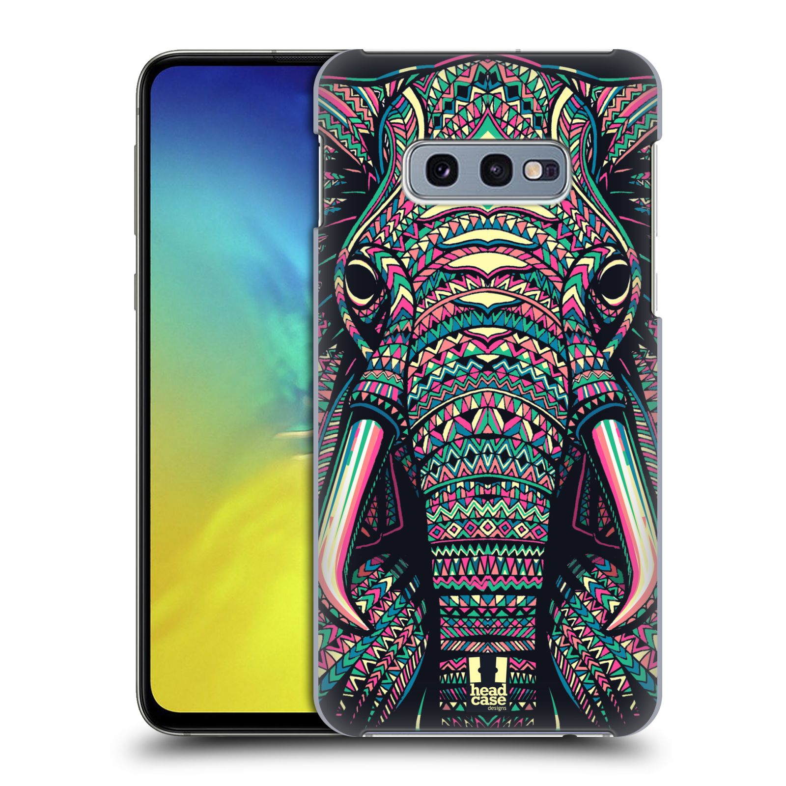 Pouzdro na mobil Samsung Galaxy S10e - HEAD CASE - vzor Aztécký motiv zvíře 2 slon