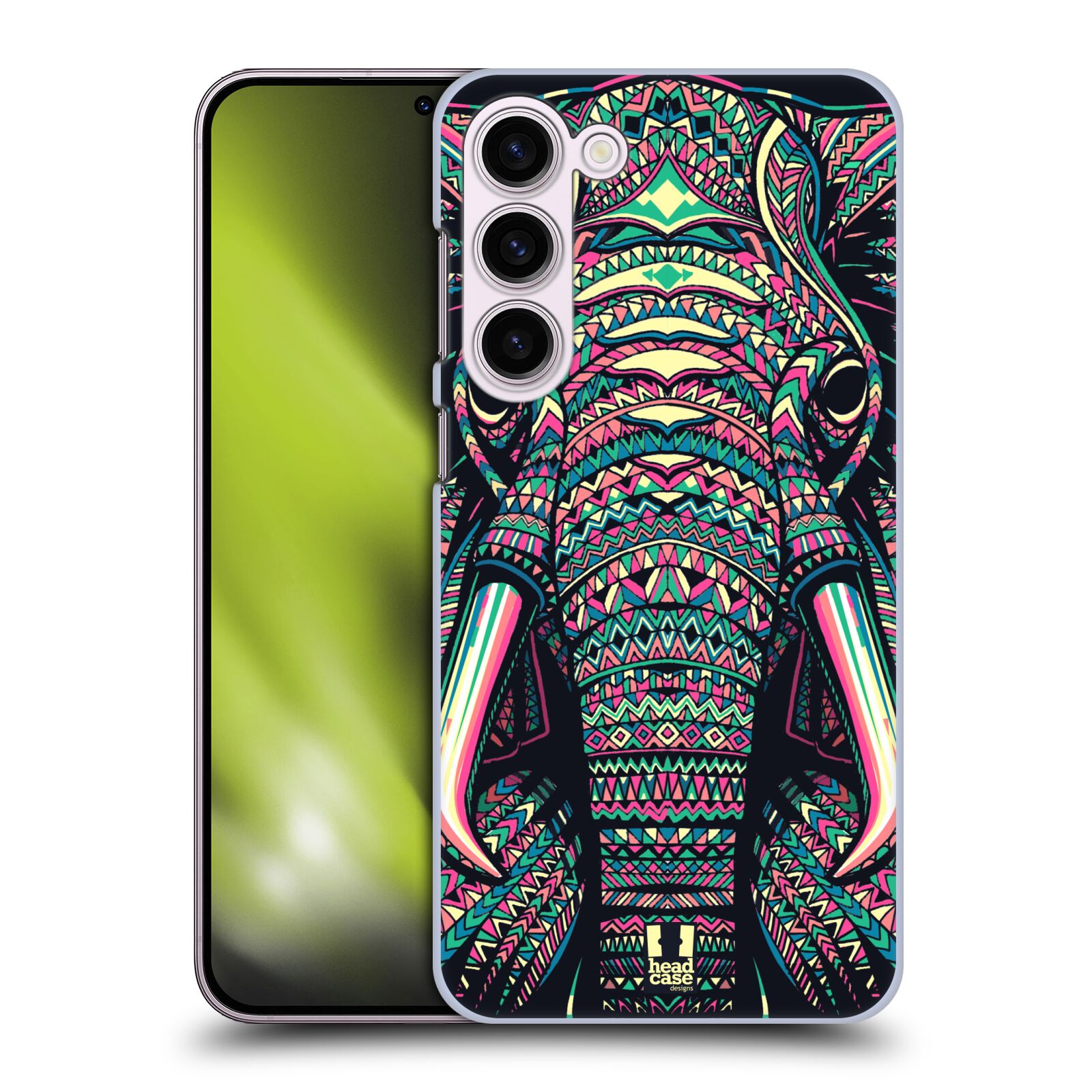 Plastový obal HEAD CASE na mobil Samsung Galaxy S23+ vzor Aztécký motiv zvíře 2 slon