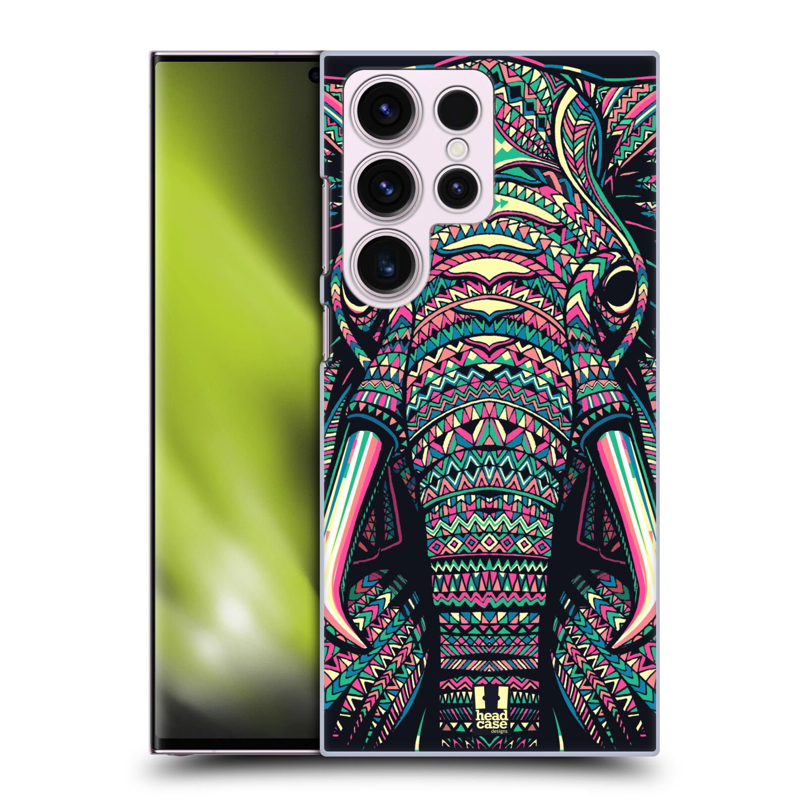 Plastový obal HEAD CASE na mobil Samsung Galaxy S23 ULTRA vzor Aztécký motiv zvíře 2 slon