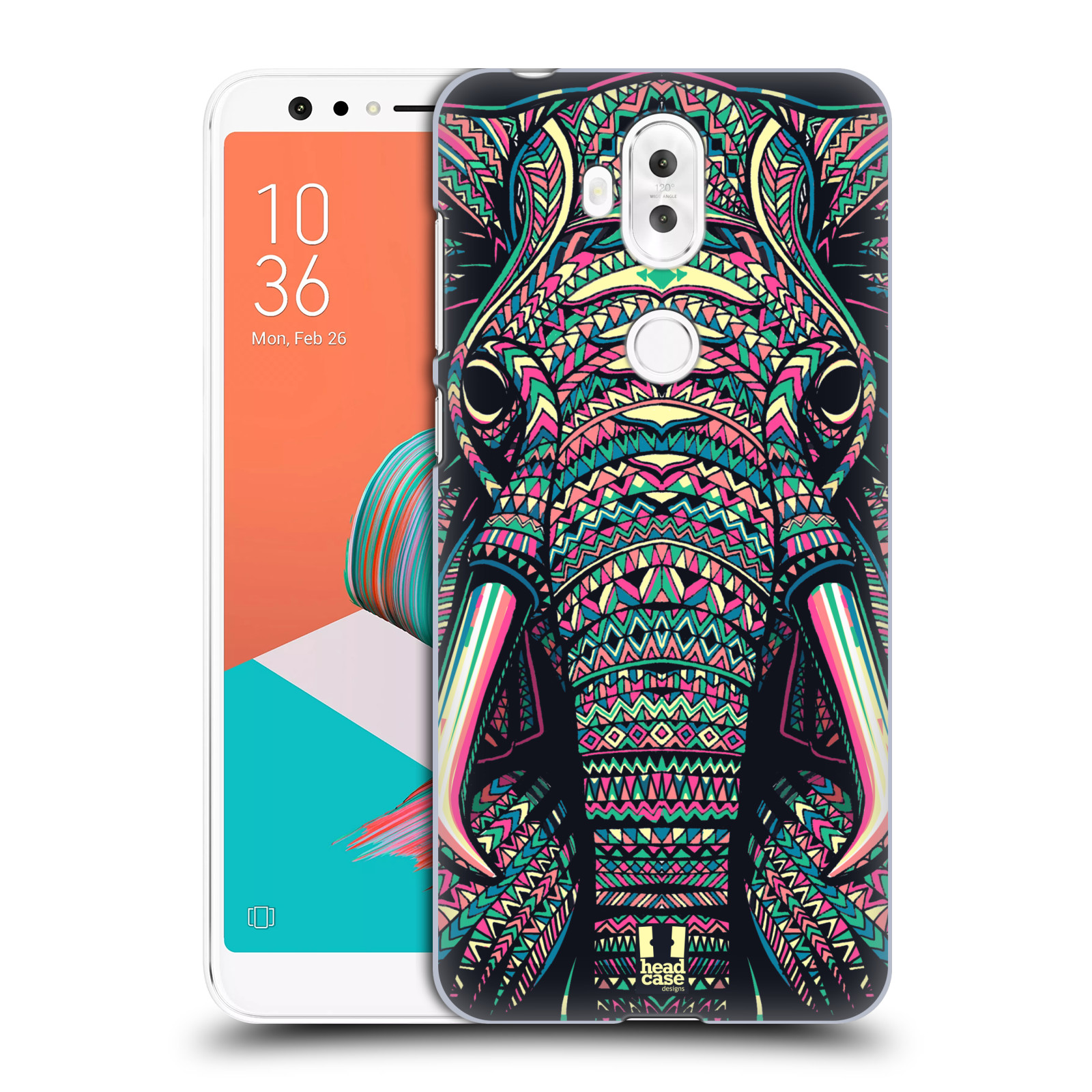 HEAD CASE plastový obal na mobil Asus Zenfone 5 LITE ZC600KL vzor Aztécký motiv zvíře 2 slon