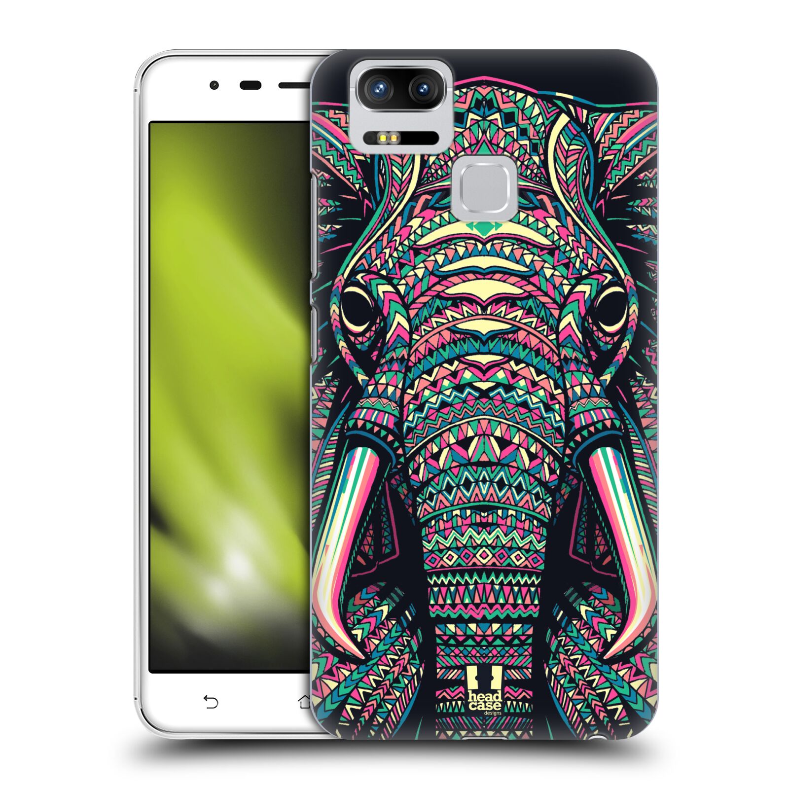 HEAD CASE plastový obal na mobil Asus Zenfone 3 Zoom ZE553KL vzor Aztécký motiv zvíře 2 slon