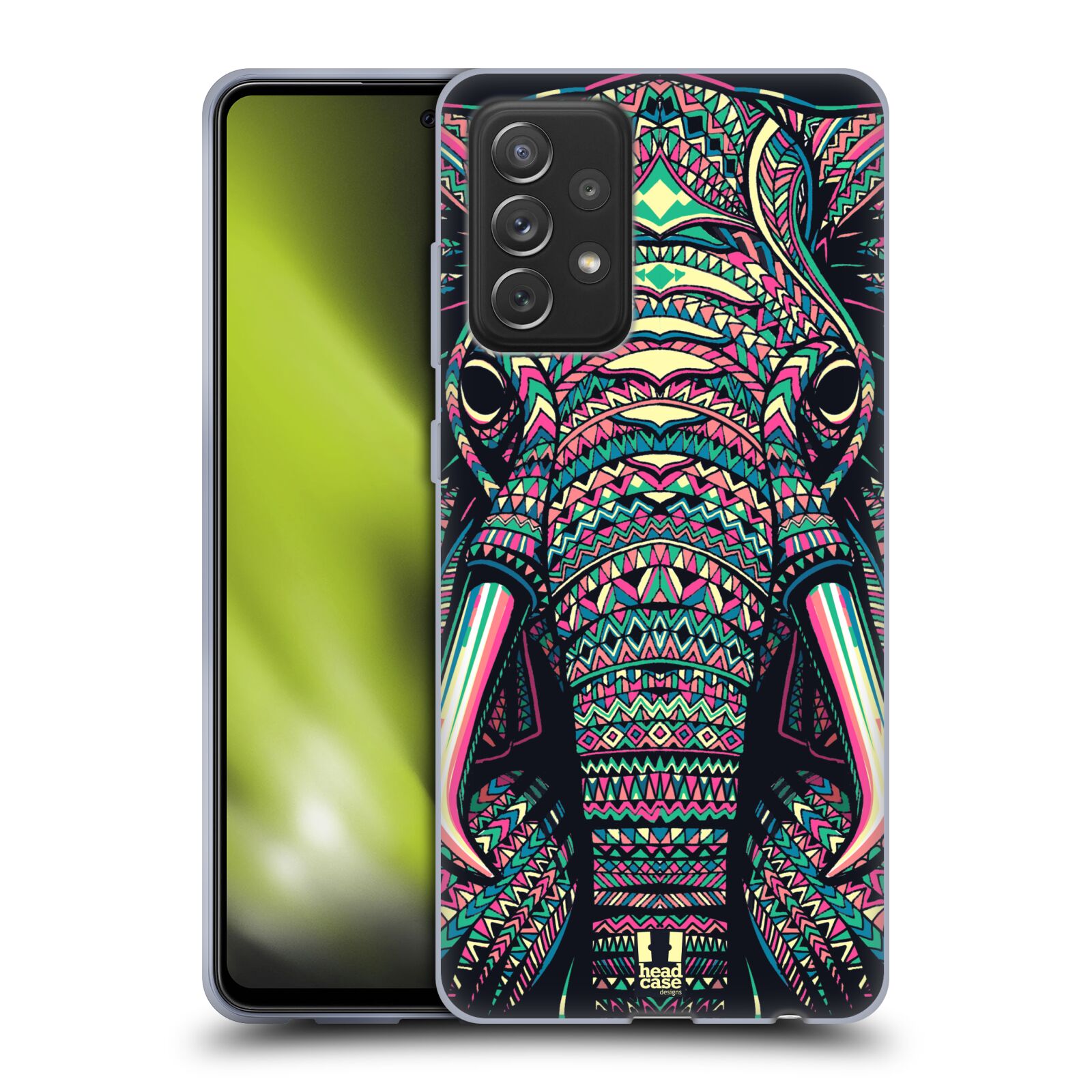 Plastový obal HEAD CASE na mobil Samsung Galaxy A72 / A72 5G vzor Aztécký motiv zvíře 2 slon