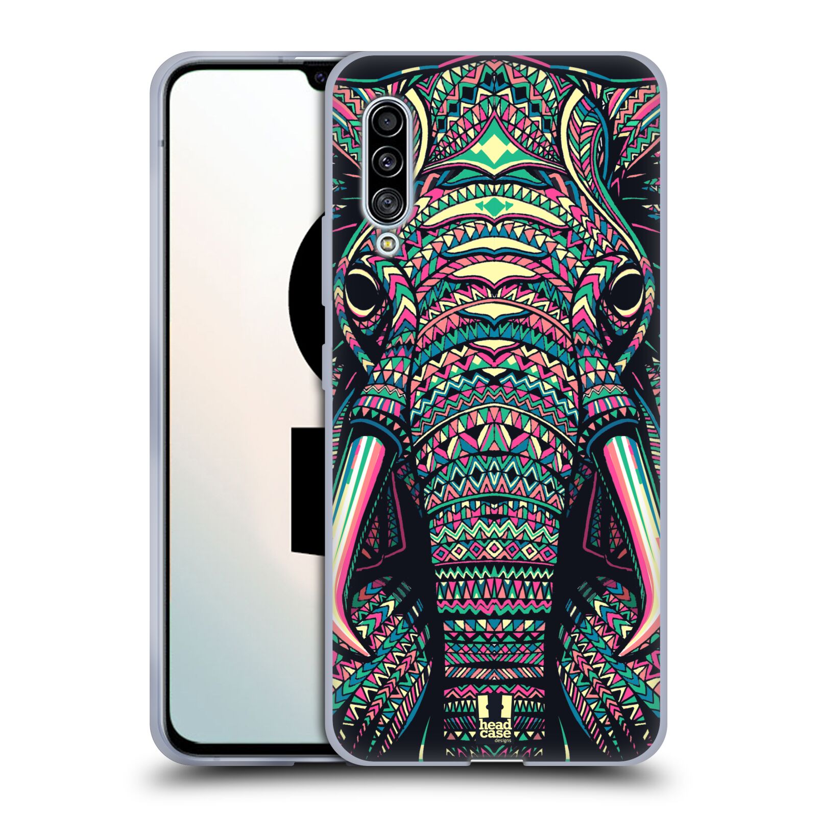 Plastový obal HEAD CASE na mobil Samsung Galaxy A90 5G vzor Aztécký motiv zvíře 2 slon