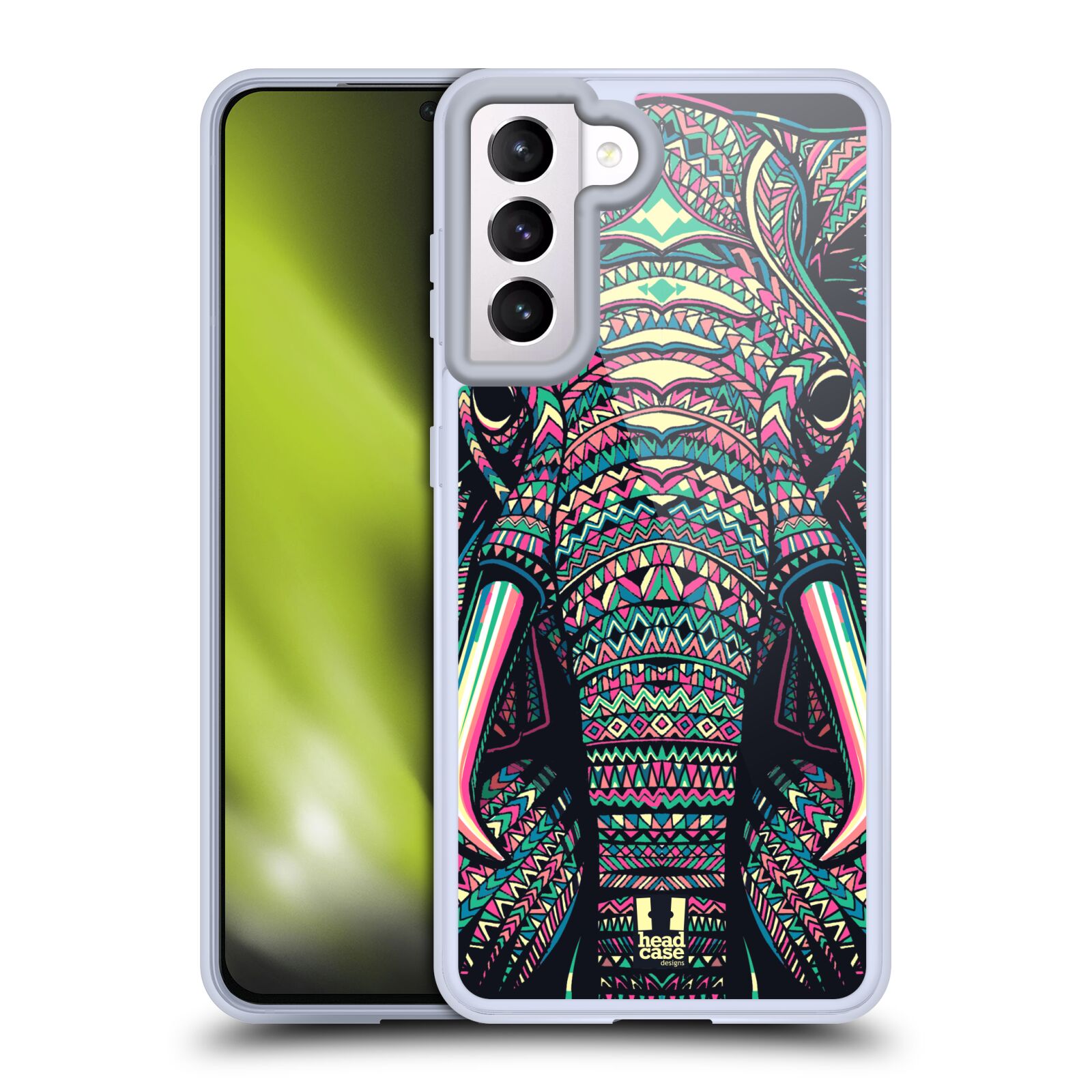 Plastový obal HEAD CASE na mobil Samsung Galaxy S21 5G vzor Aztécký motiv zvíře 2 slon