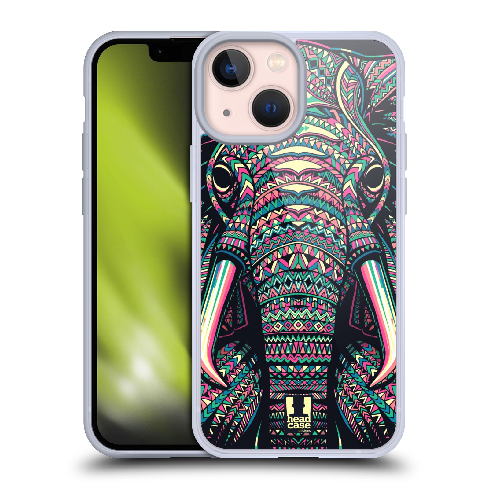 Plastový obal HEAD CASE na mobil Apple Iphone 13 MINI vzor Aztécký motiv zvíře 2 slon