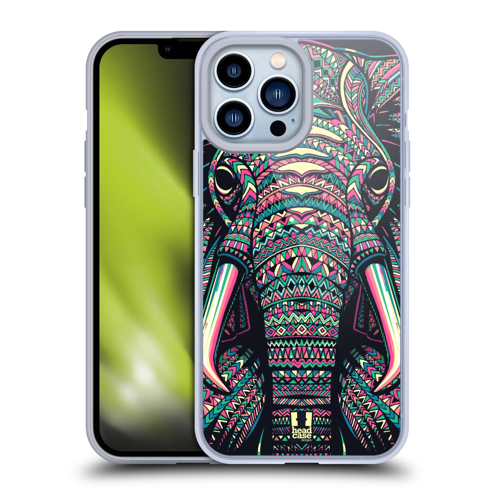 Plastový obal HEAD CASE na mobil Apple Iphone 13 PRO MAX vzor Aztécký motiv zvíře 2 slon