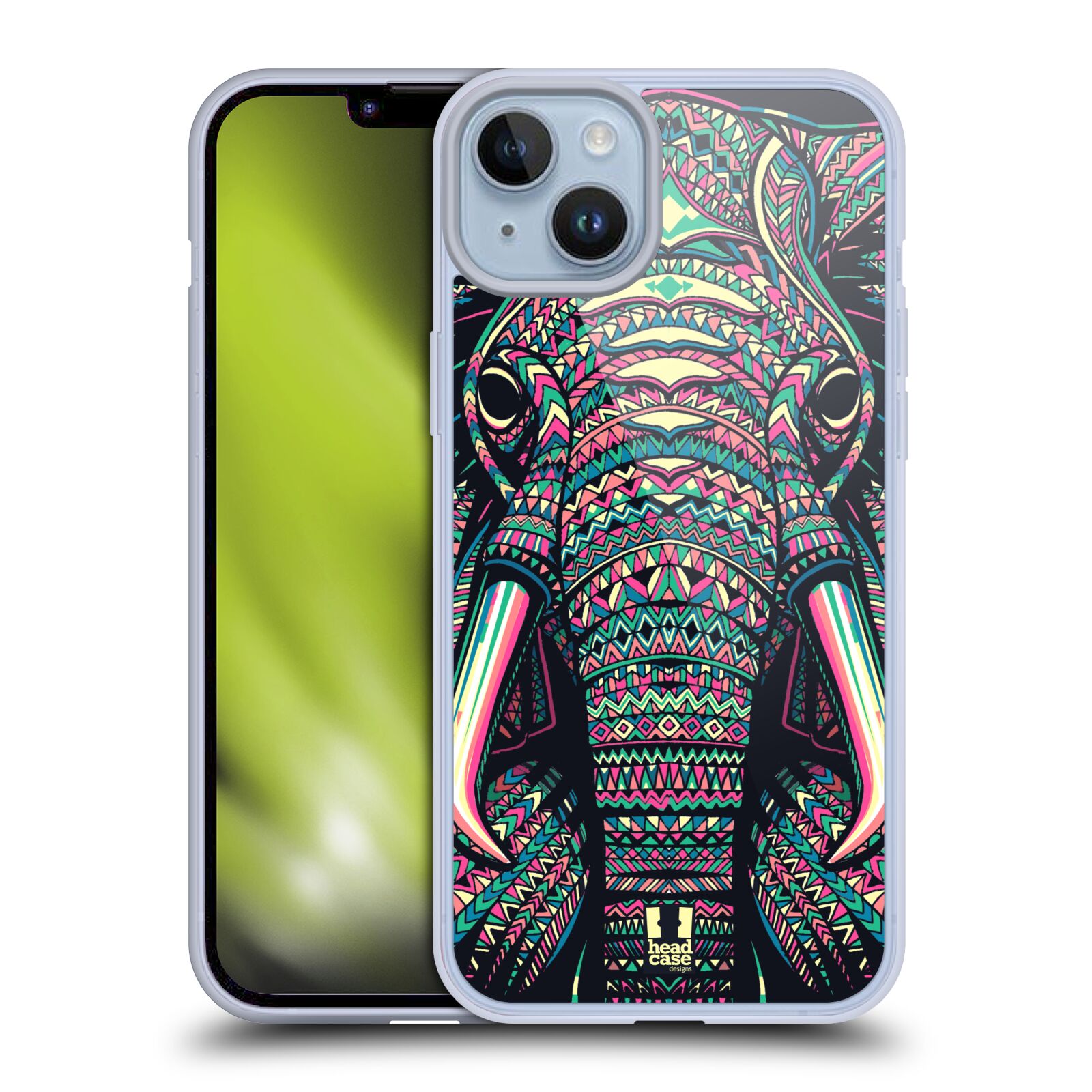 Plastový obal HEAD CASE na mobil Apple Iphone 14 PLUS vzor Aztécký motiv zvíře 2 slon
