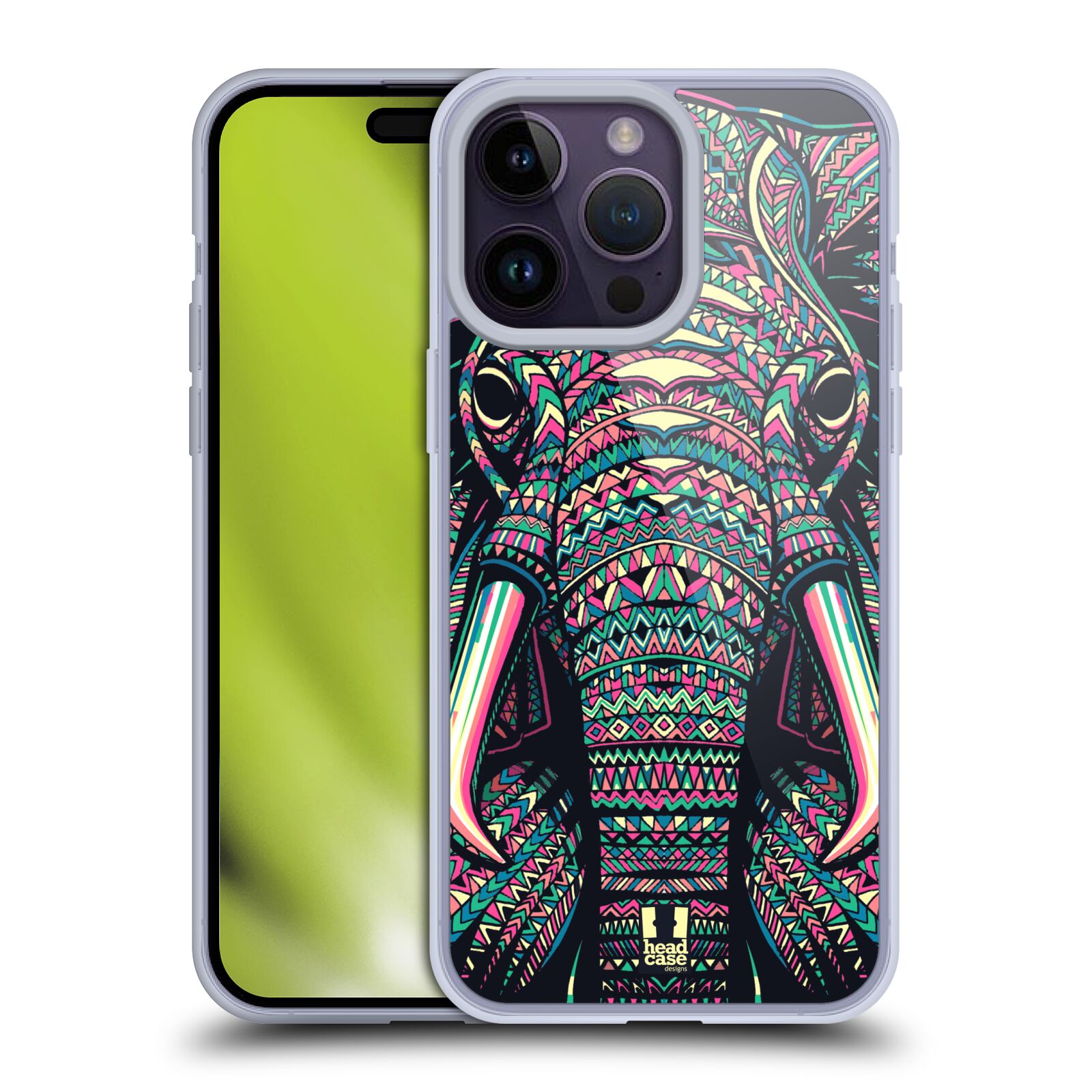 Plastový obal HEAD CASE na mobil Apple Iphone 14 PRO MAX vzor Aztécký motiv zvíře 2 slon