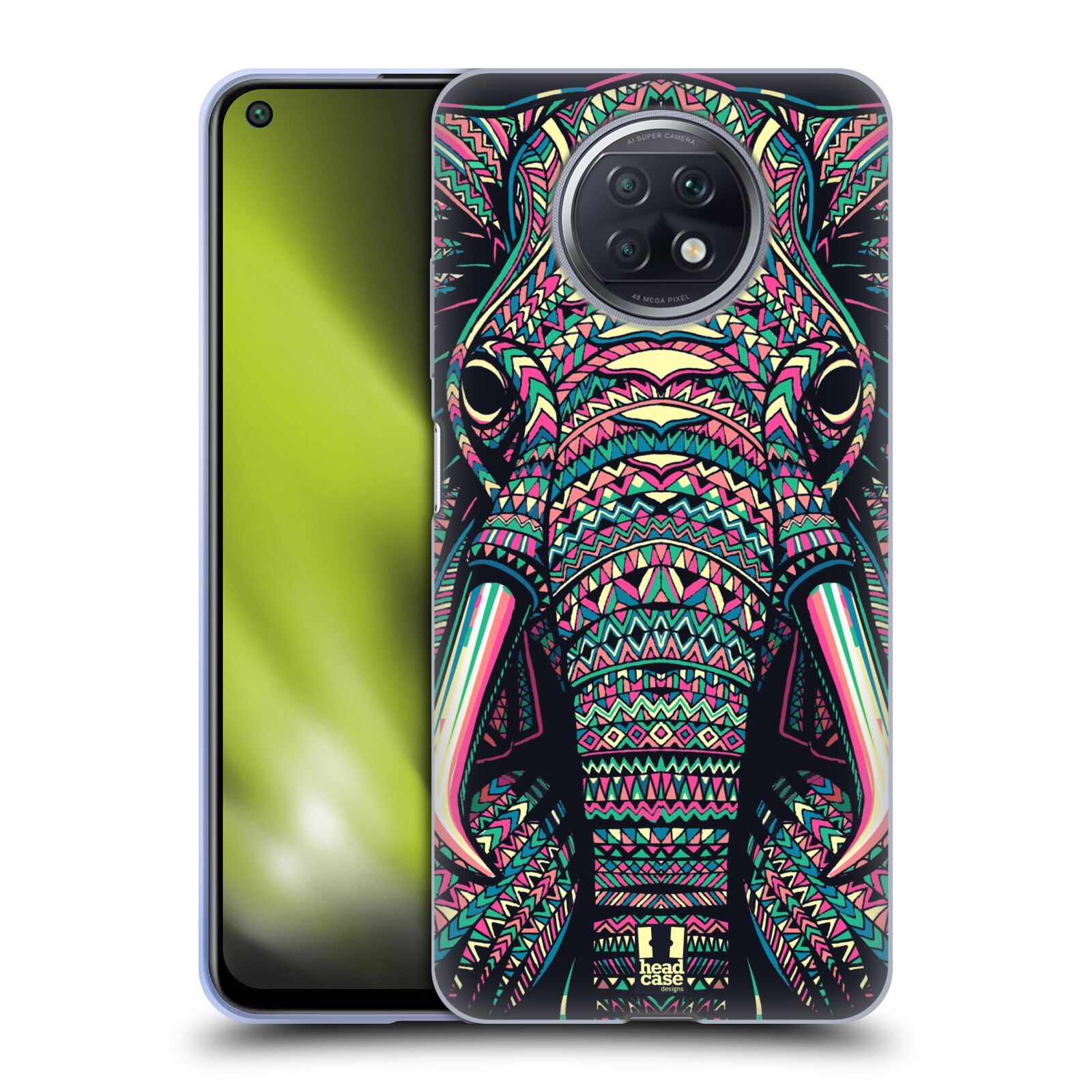 Plastový obal HEAD CASE na mobil Xiaomi Redmi Note 9T vzor Aztécký motiv zvíře 2 slon
