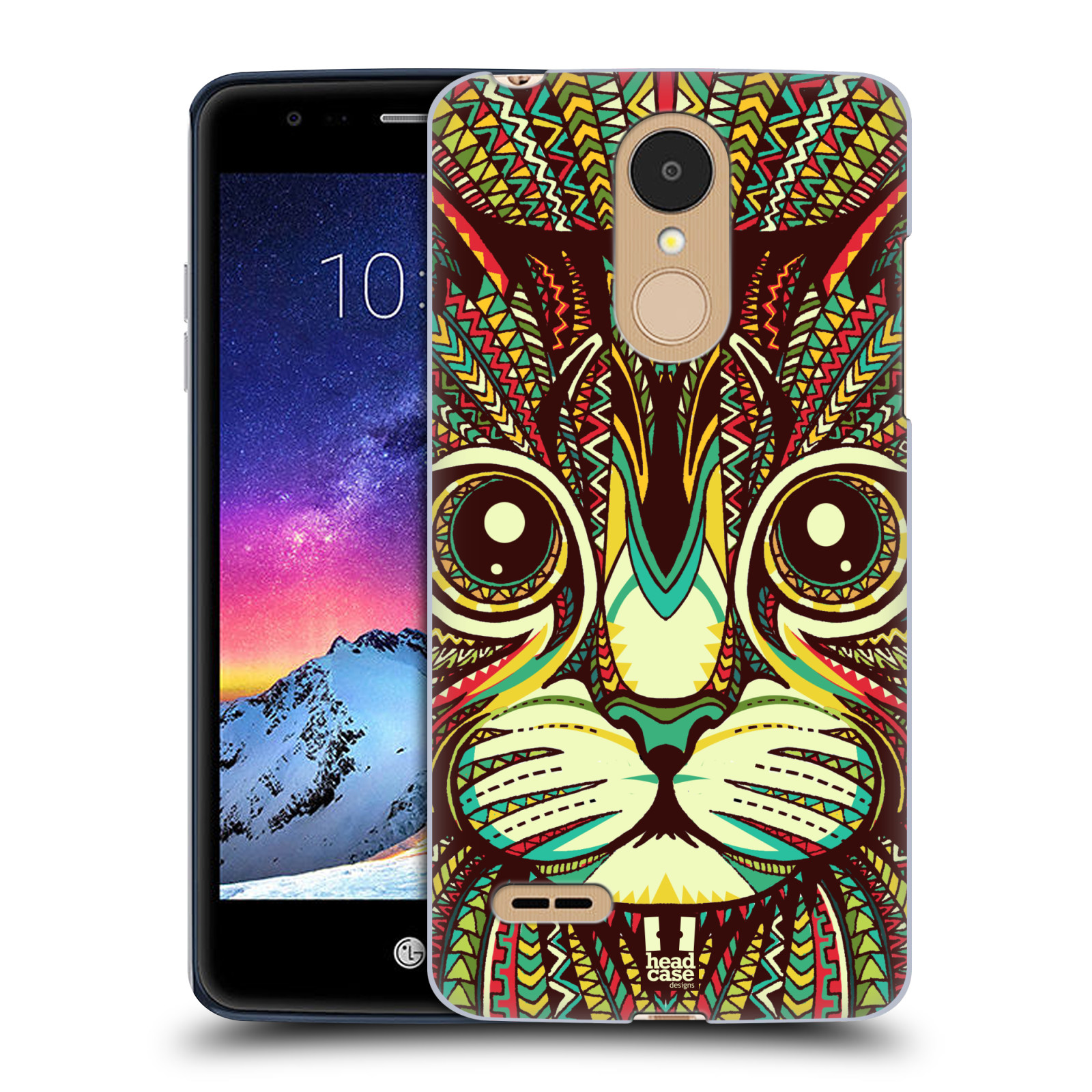 HEAD CASE plastový obal na mobil LG K9 / K8 2018 vzor Aztécký motiv zvíře 2 kotě