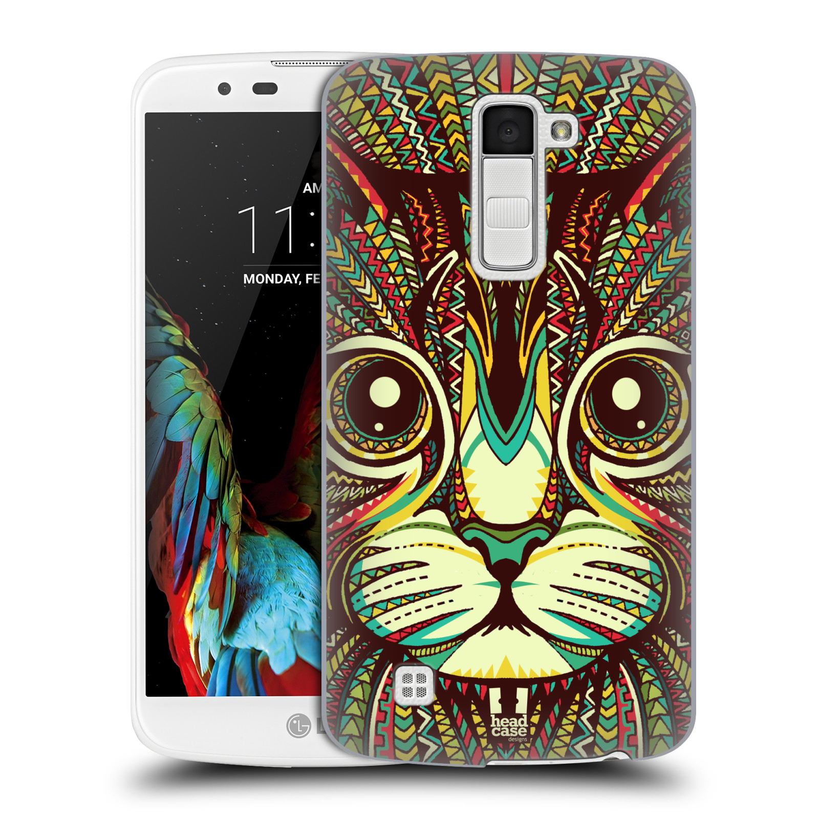 HEAD CASE plastový obal na mobil LG K10 vzor Aztécký motiv zvíře 2 kotě