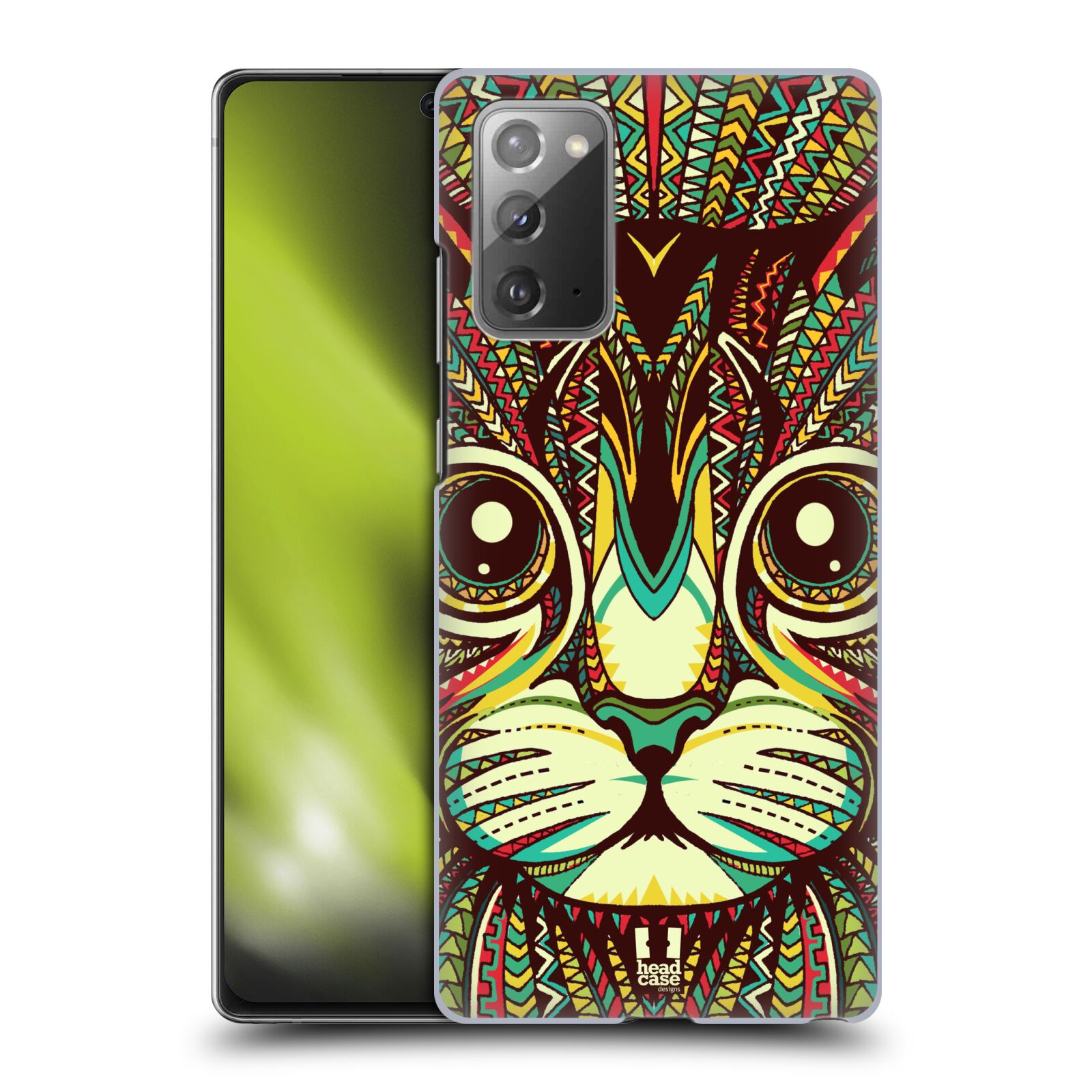 Plastový obal HEAD CASE na mobil Samsung Galaxy Note 20 vzor Aztécký motiv zvíře 2 kotě