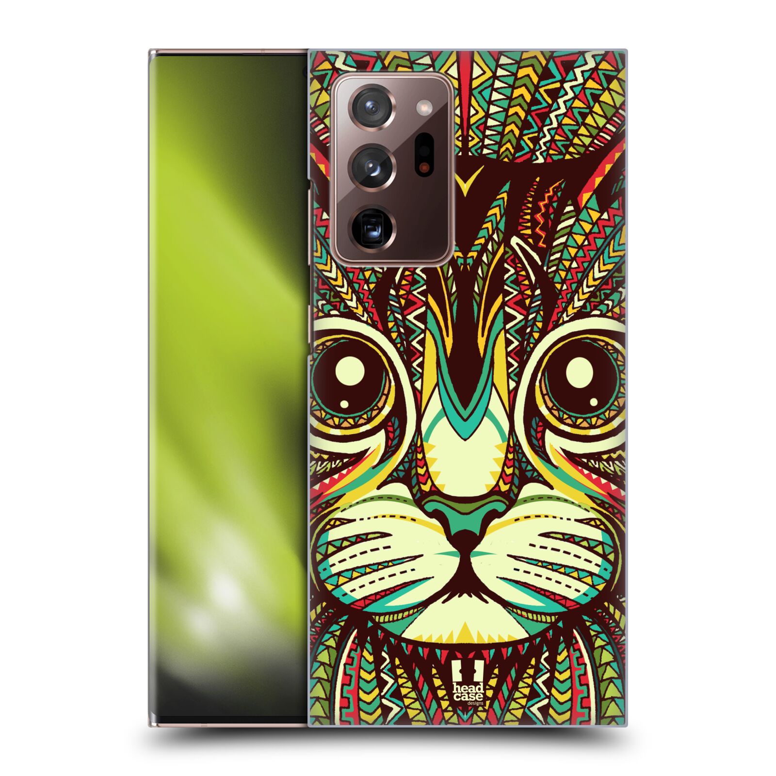 Plastový obal HEAD CASE na mobil Samsung Galaxy Note 20 ULTRA vzor Aztécký motiv zvíře 2 kotě