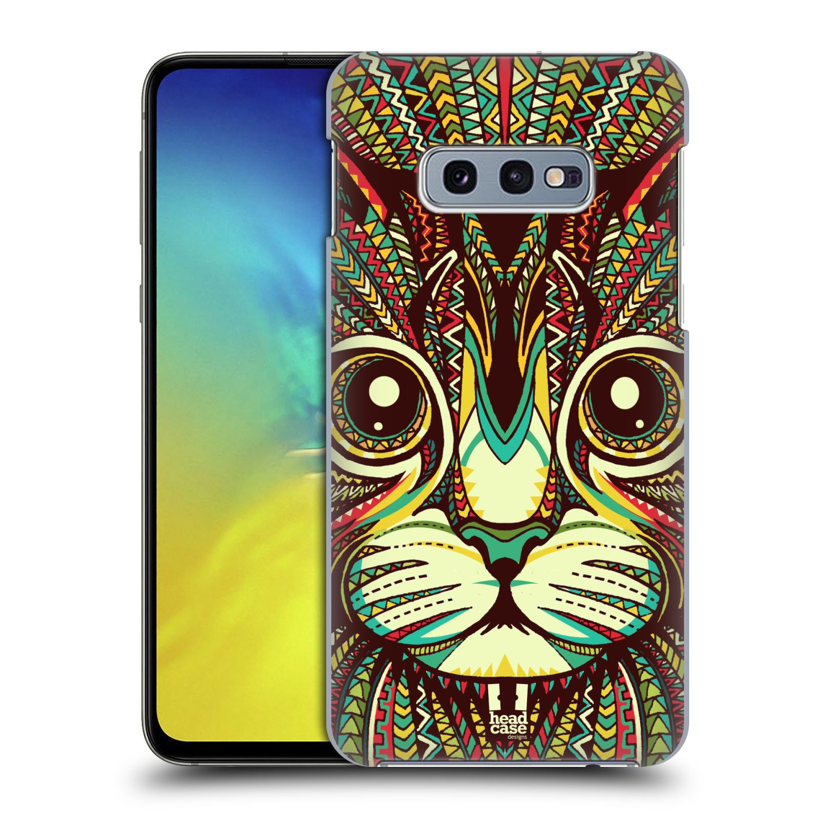Pouzdro na mobil Samsung Galaxy S10e - HEAD CASE - vzor Aztécký motiv zvíře 2 kotě