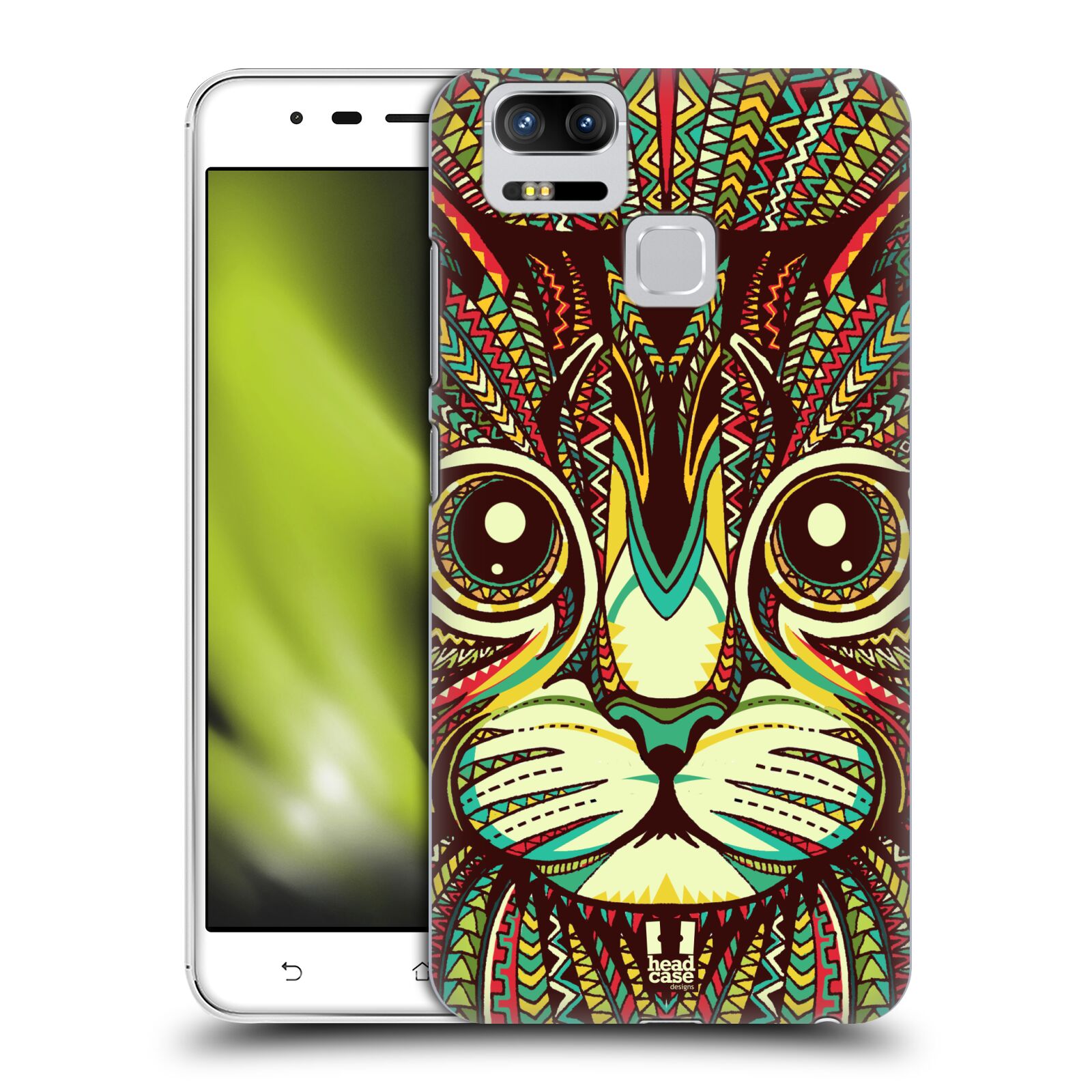 HEAD CASE plastový obal na mobil Asus Zenfone 3 Zoom ZE553KL vzor Aztécký motiv zvíře 2 kotě