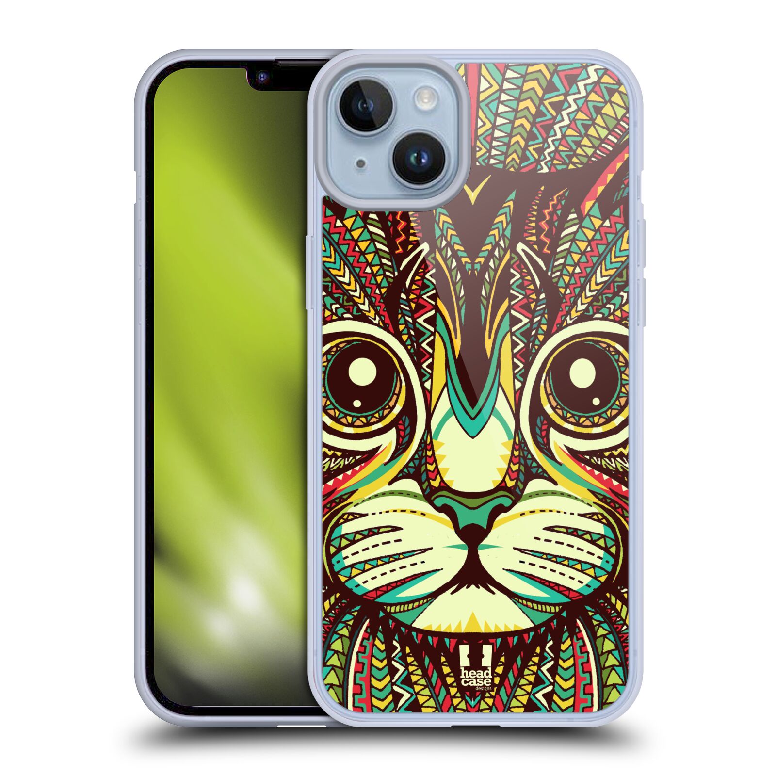 Plastový obal HEAD CASE na mobil Apple Iphone 14 PLUS vzor Aztécký motiv zvíře 2 kotě