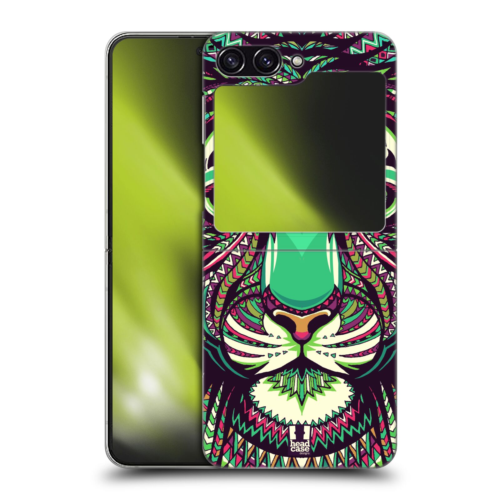 Plastový obal HEAD CASE na mobil Samsung Galaxy Z Flip 5 vzor Aztécký motiv zvíře 2 tygr