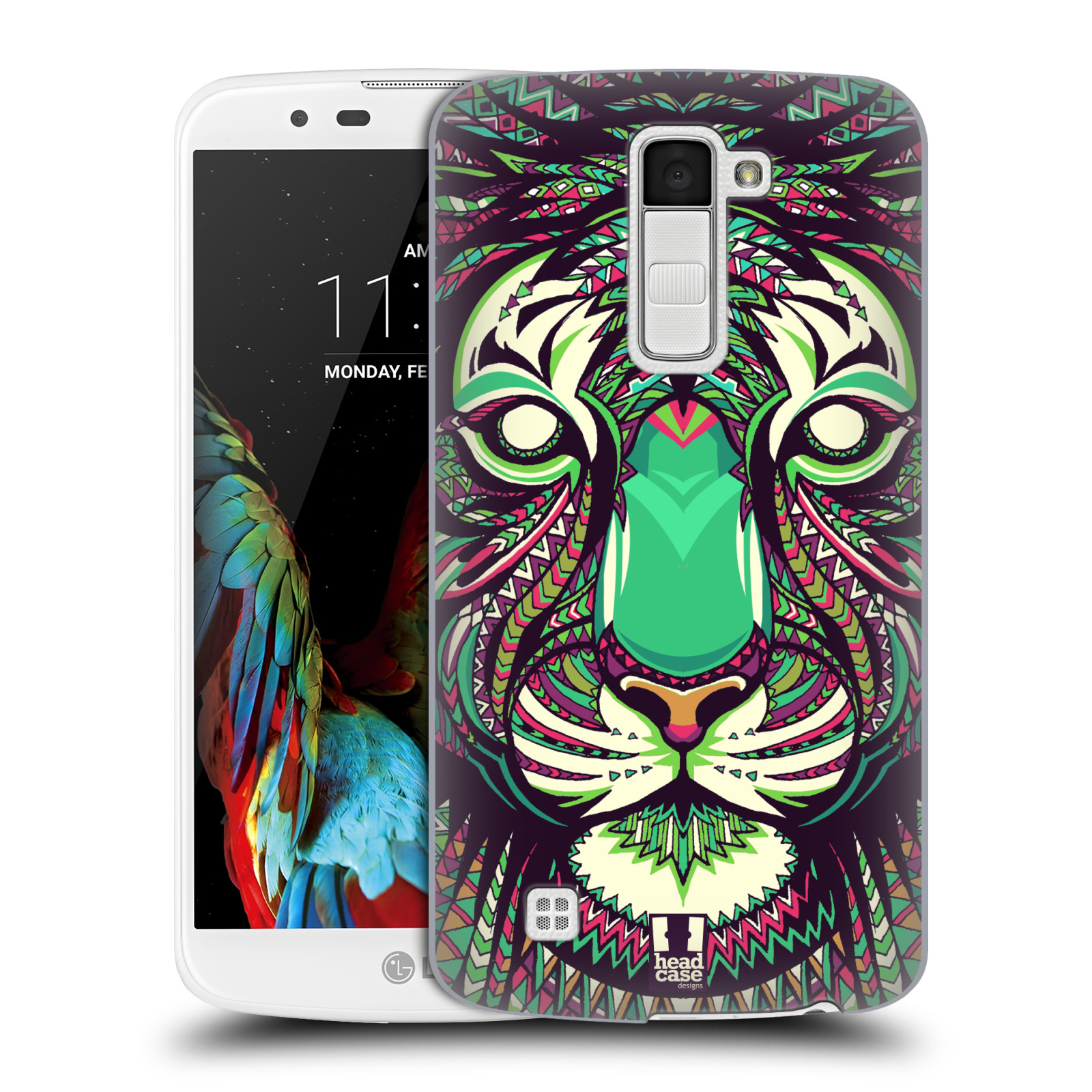 HEAD CASE plastový obal na mobil LG K10 vzor Aztécký motiv zvíře 2 tygr