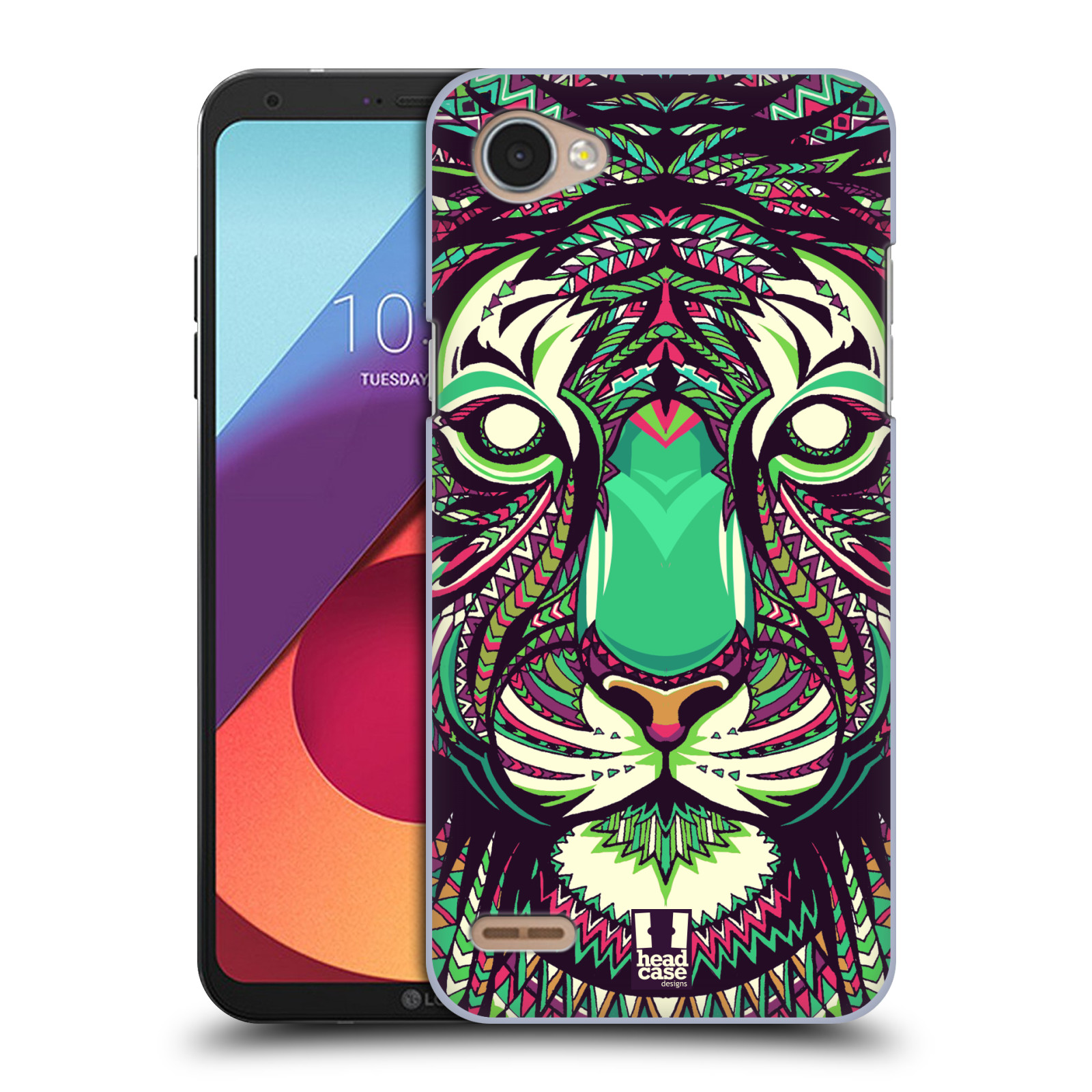 HEAD CASE plastový obal na mobil LG Q6 / Q6 PLUS vzor Aztécký motiv zvíře 2 tygr