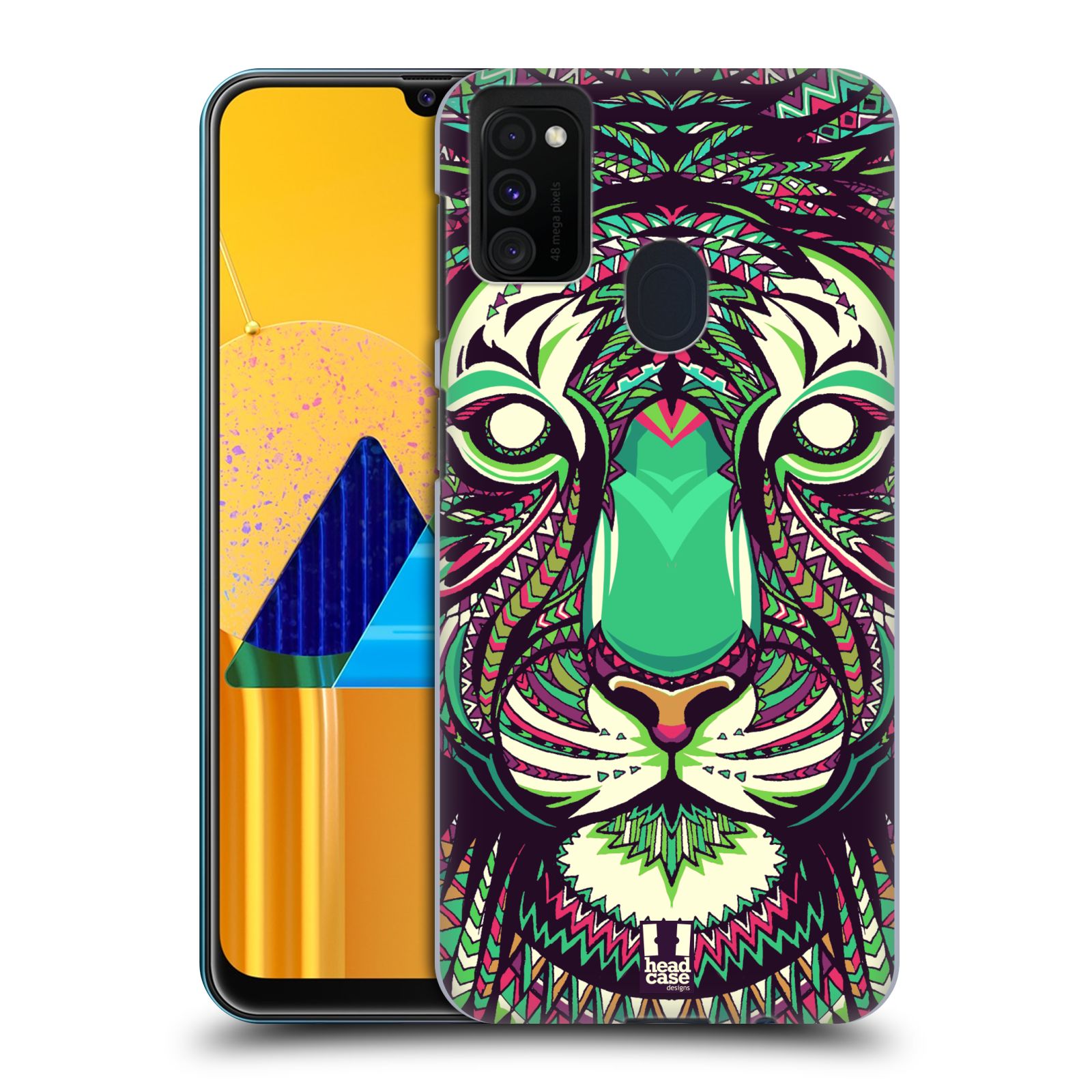 Zadní kryt na mobil Samsung Galaxy M21 vzor Aztécký motiv zvíře 2 tygr