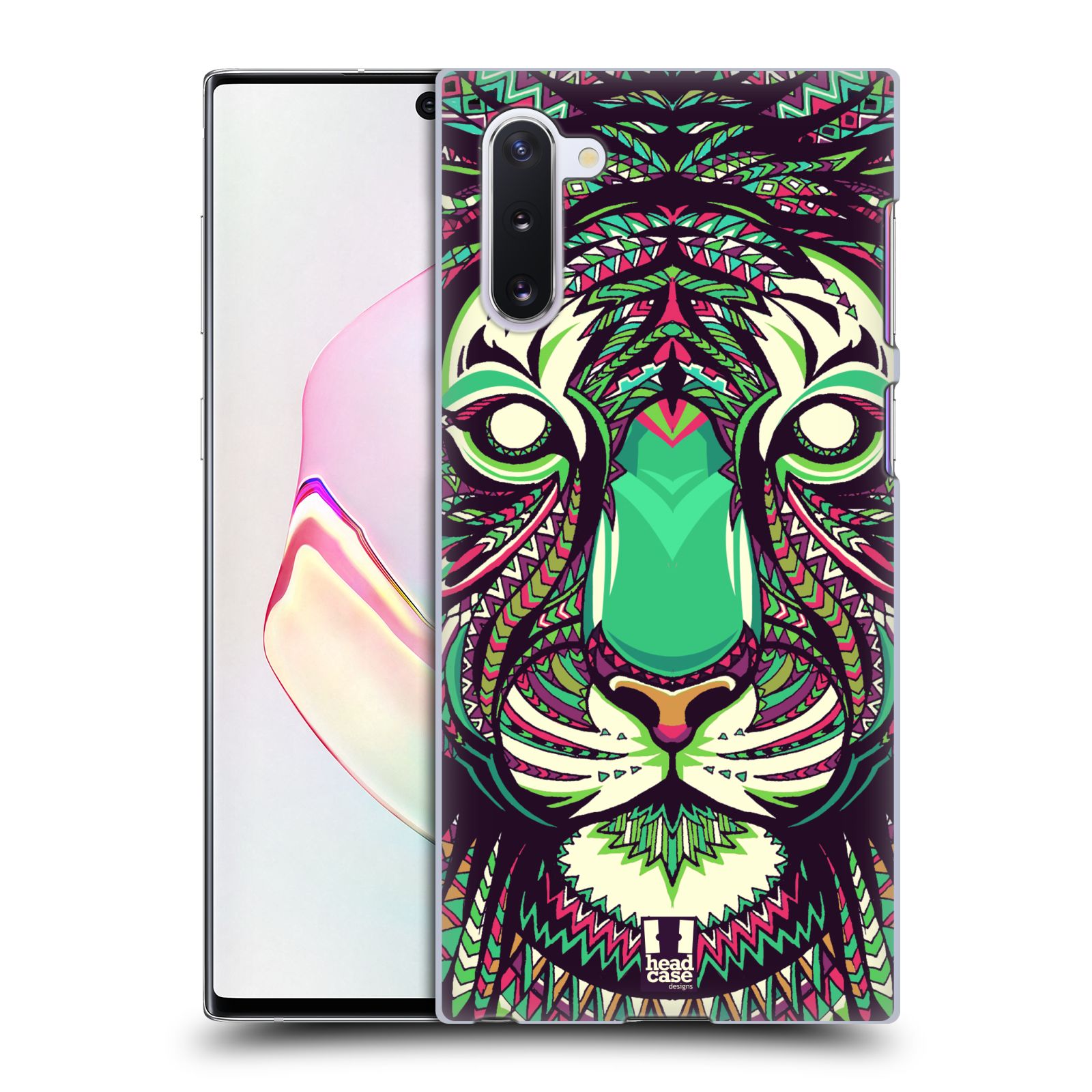 Pouzdro na mobil Samsung Galaxy Note 10 - HEAD CASE - vzor Aztécký motiv zvíře 2 tygr