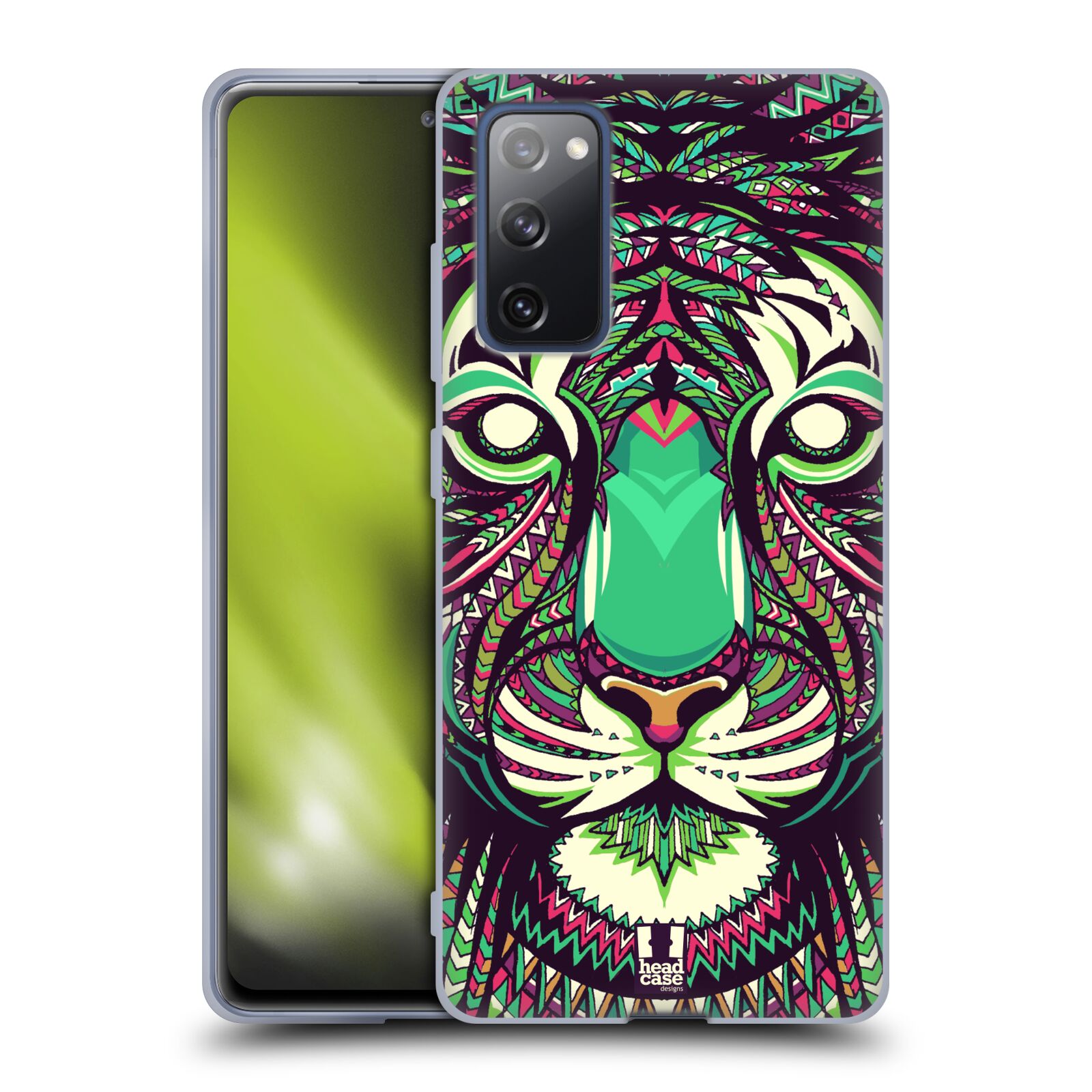 Plastový obal HEAD CASE na mobil Samsung Galaxy S20 FE / S20 FE 5G vzor Aztécký motiv zvíře 2 tygr