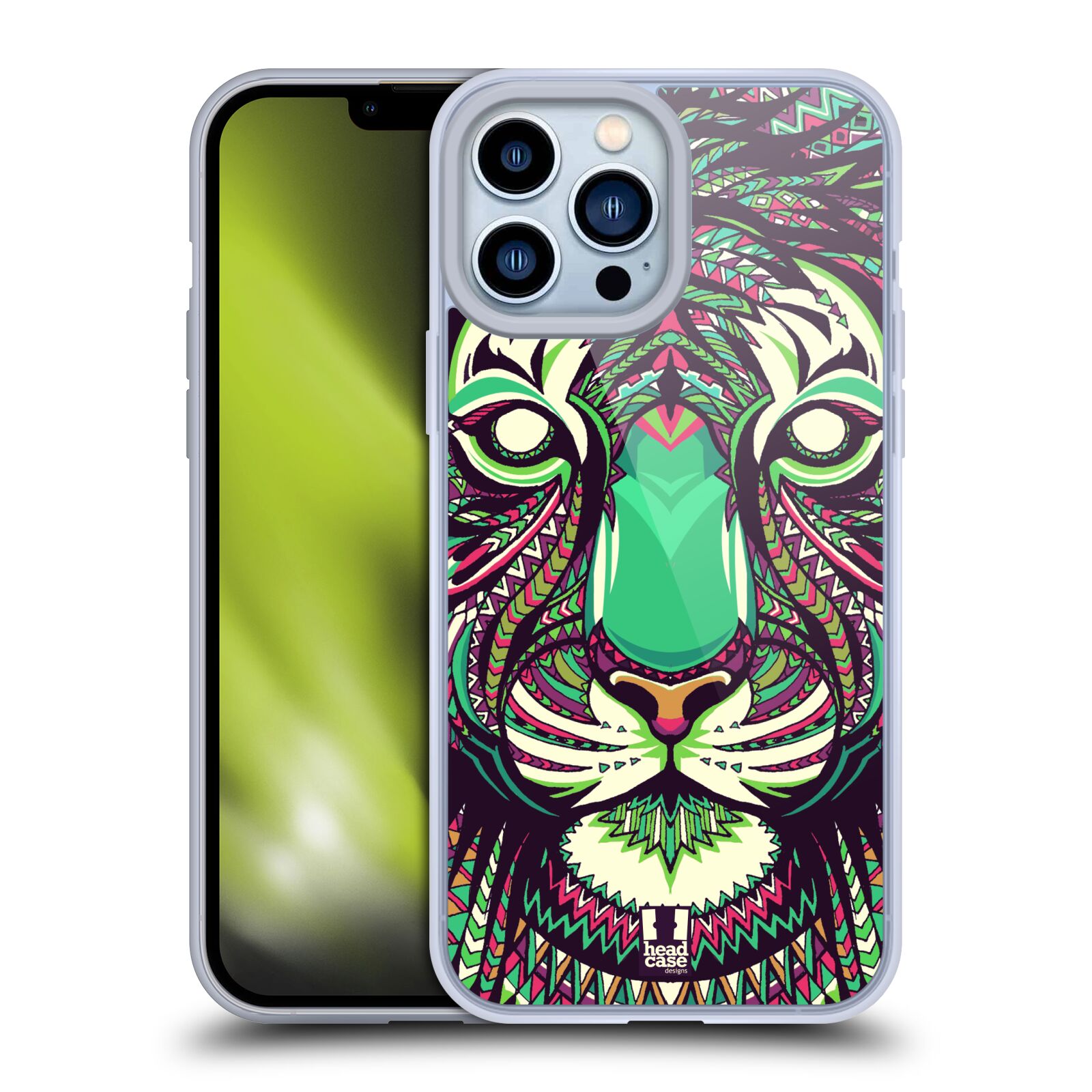 Plastový obal HEAD CASE na mobil Apple Iphone 13 PRO MAX vzor Aztécký motiv zvíře 2 tygr