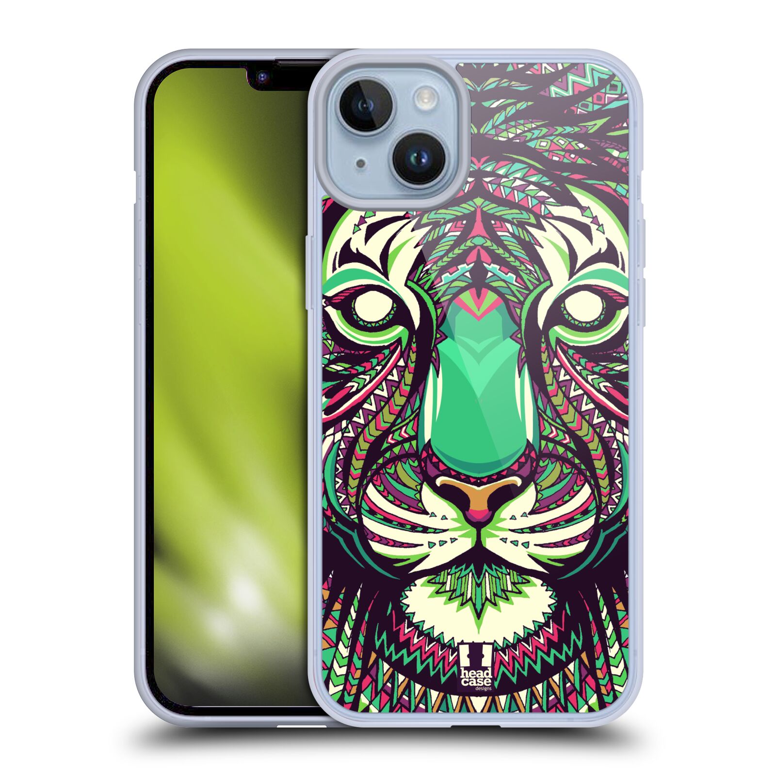 Plastový obal HEAD CASE na mobil Apple Iphone 14 PLUS vzor Aztécký motiv zvíře 2 tygr