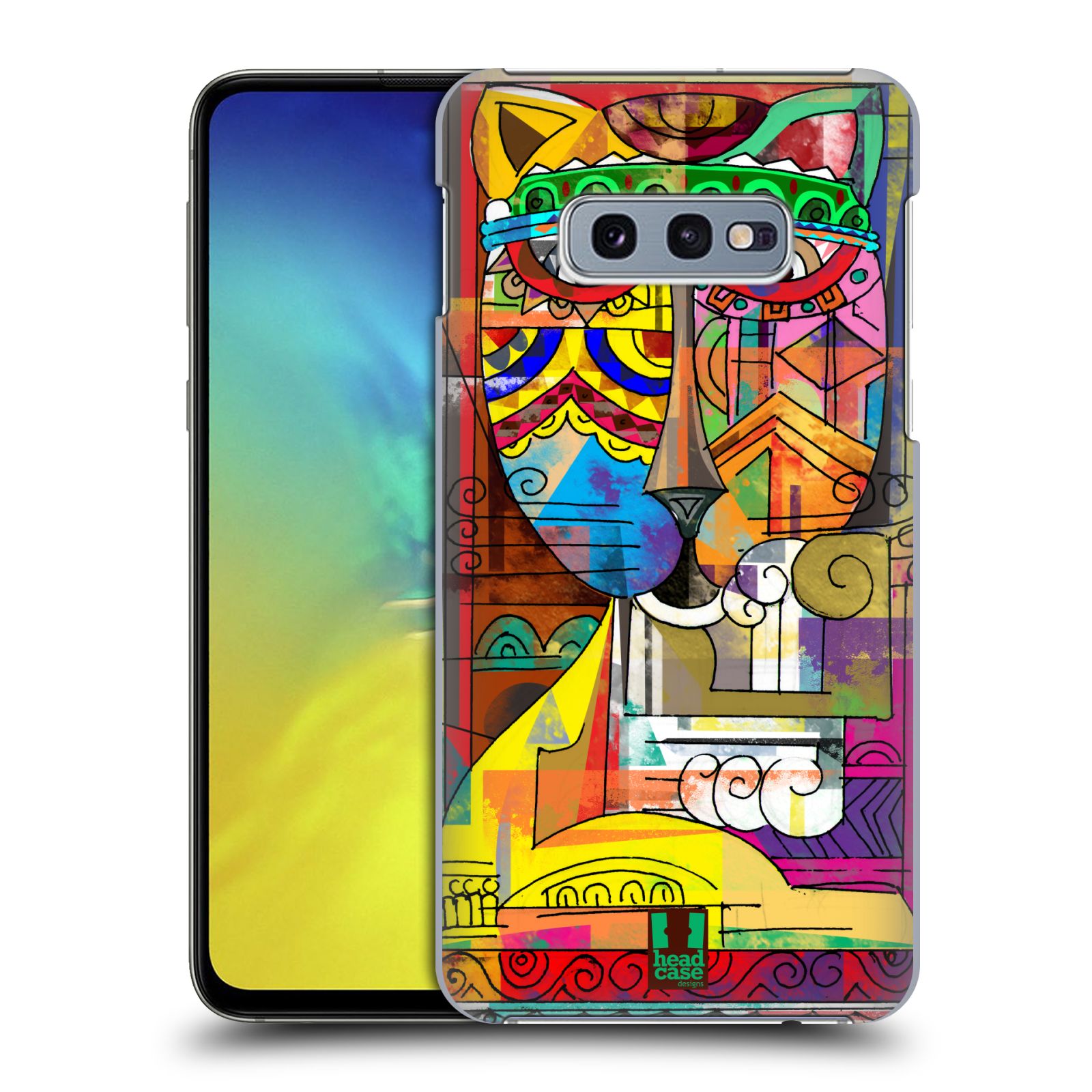 Pouzdro na mobil Samsung Galaxy S10e - HEAD CASE - vzor Aztécký vzor abstrakce kočka SIAMSKÁ