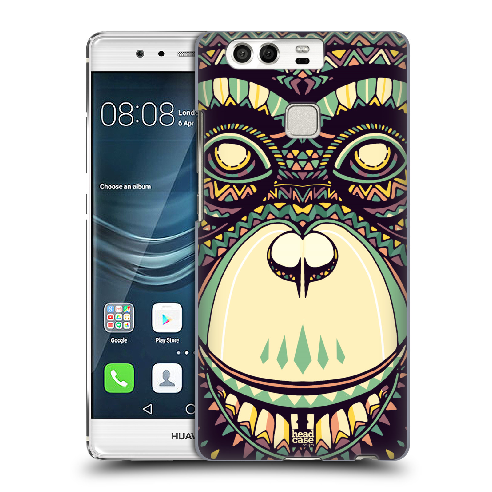 HEAD CASE plastový obal na mobil Huawei P9 / P9 DUAL SIM vzor Aztécký motiv zvíře 3 šimpanz