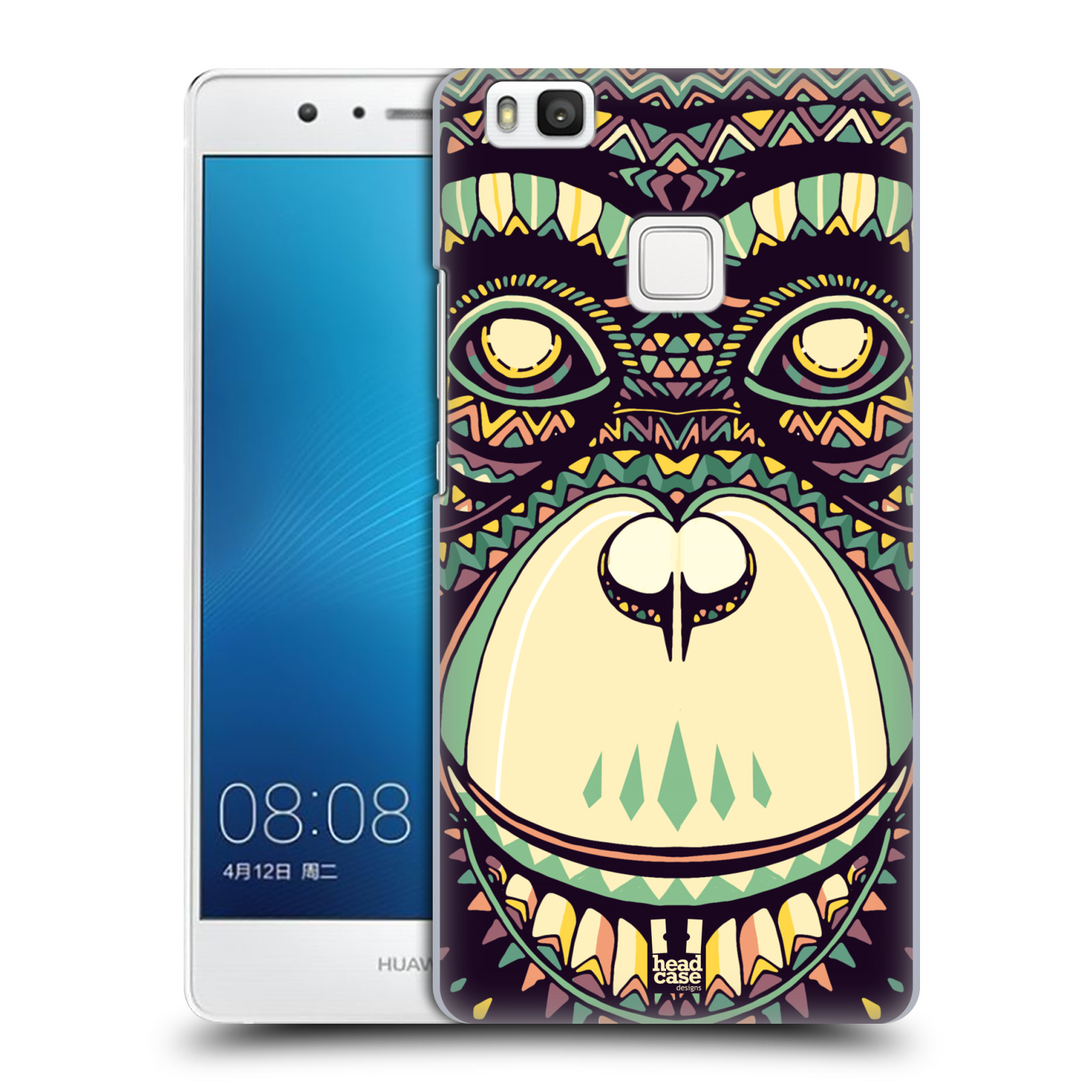 HEAD CASE plastový obal na mobil Huawei P9 LITE / P9 LITE DUAL SIM vzor Aztécký motiv zvíře 3 šimpanz