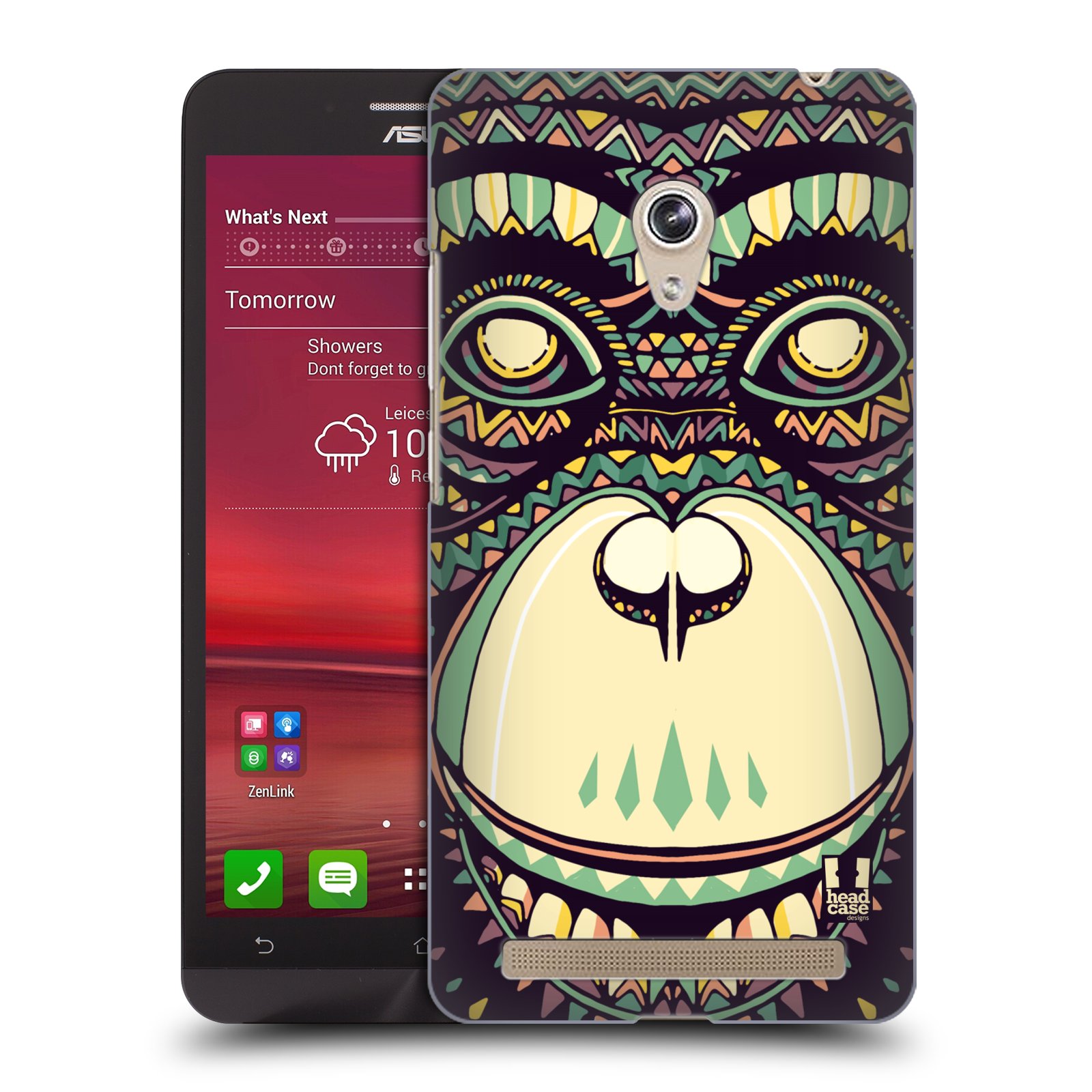 HEAD CASE plastový obal na mobil Asus Zenfone 6 vzor Aztécký motiv zvíře 3 šimpanz