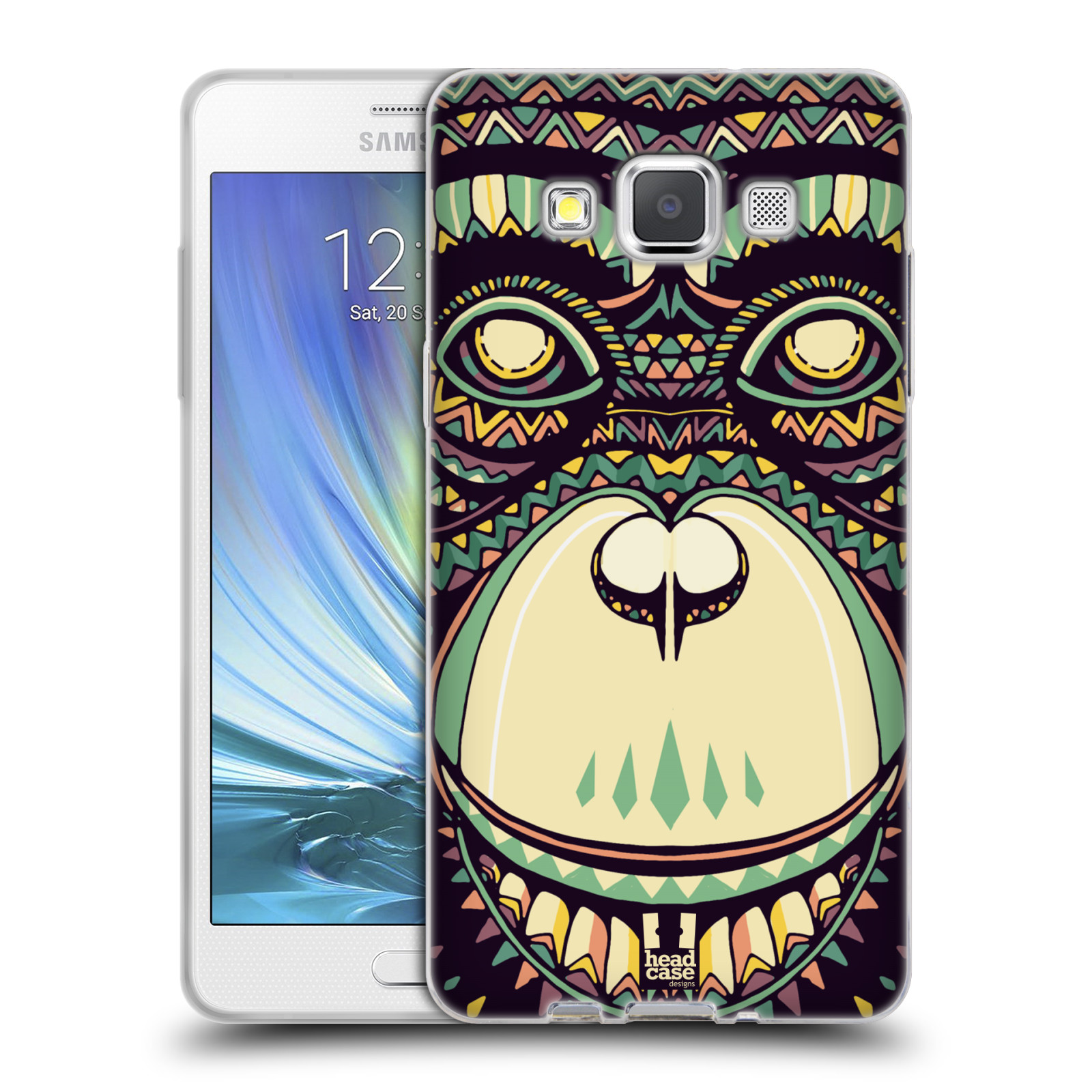 HEAD CASE silikonový obal na mobil Samsung Galaxy A5 vzor Aztécký motiv zvíře 3 šimpanz