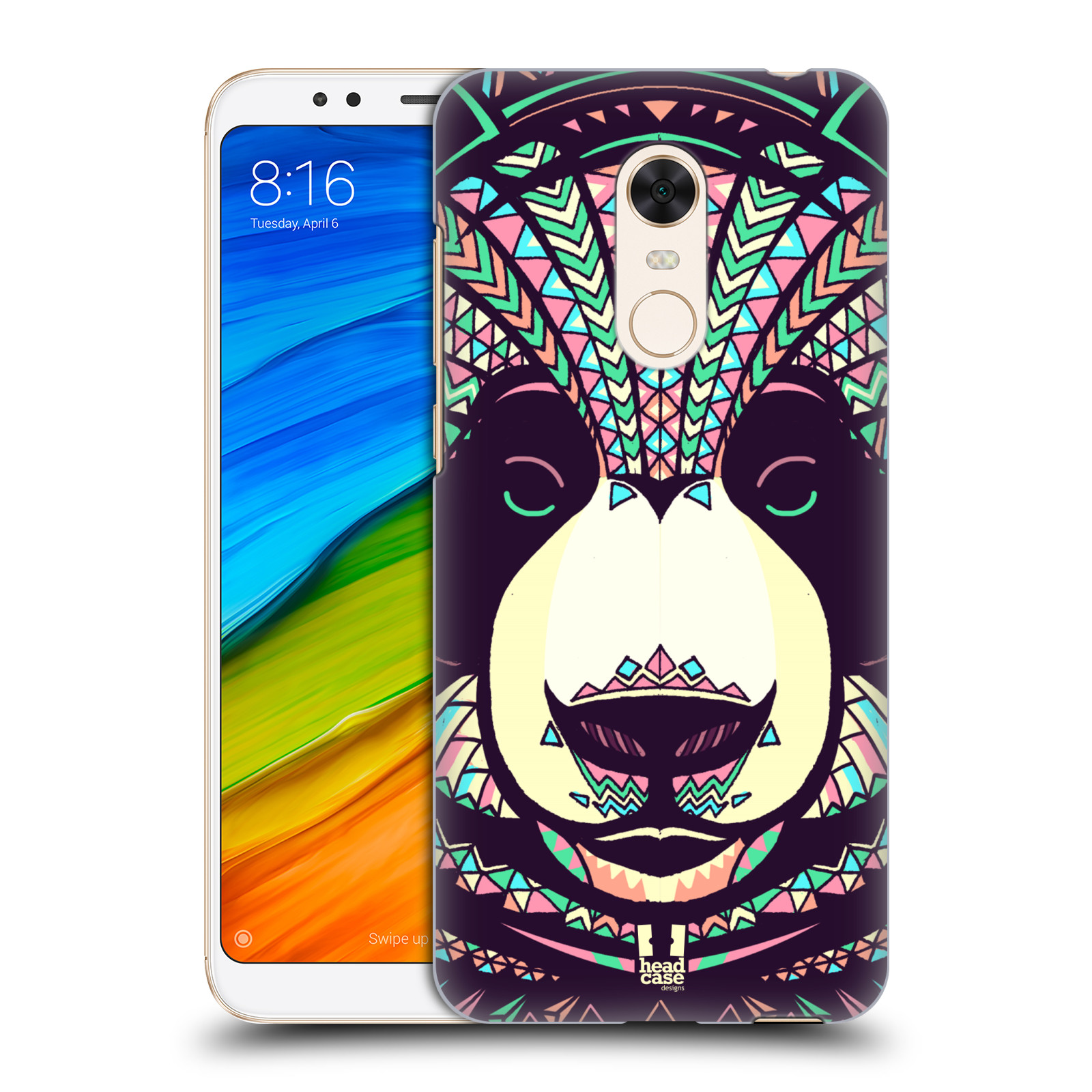HEAD CASE plastový obal na mobil Xiaomi Redmi 5 PLUS vzor Aztécký motiv zvíře 3 panda