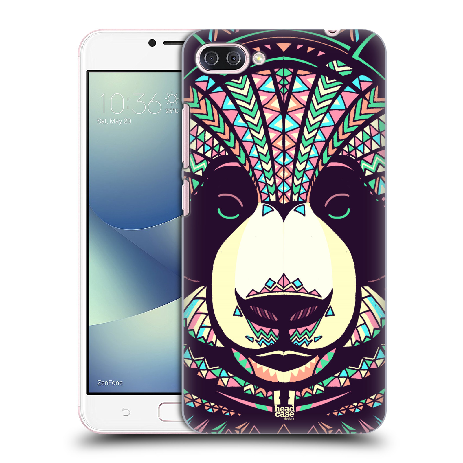HEAD CASE plastový obal na mobil Asus Zenfone 4 MAX ZC554KL vzor Aztécký motiv zvíře 3 panda