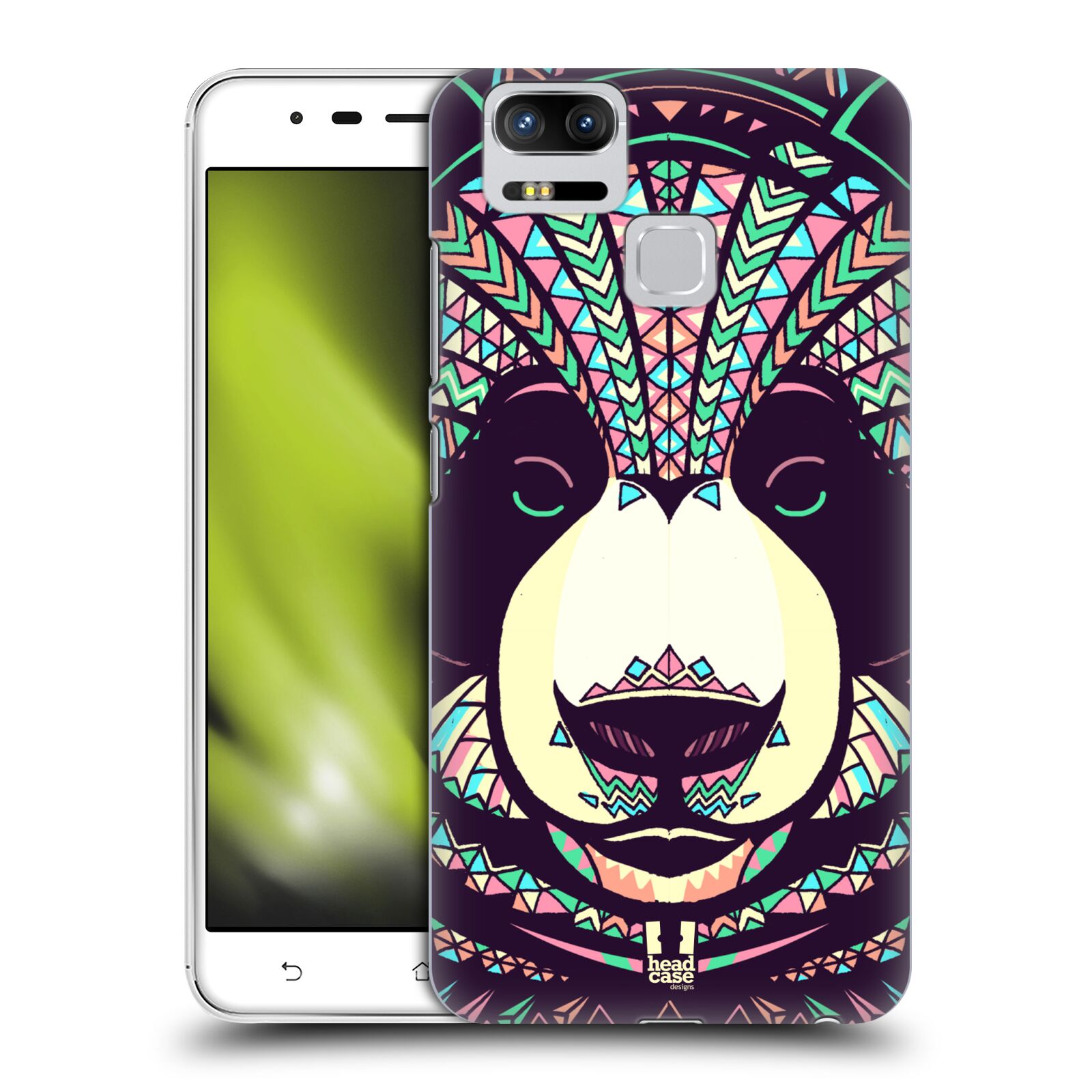 HEAD CASE plastový obal na mobil Asus Zenfone 3 Zoom ZE553KL vzor Aztécký motiv zvíře 3 panda