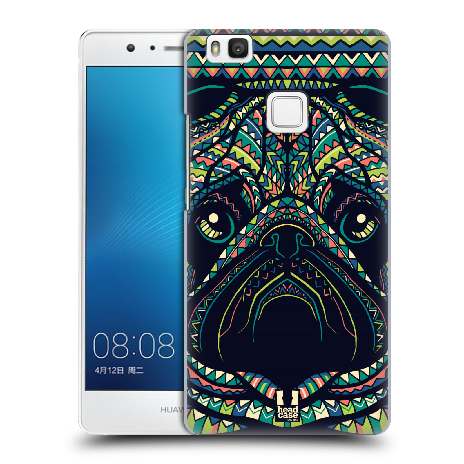 HEAD CASE plastový obal na mobil Huawei P9 LITE / P9 LITE DUAL SIM vzor Aztécký motiv zvíře 3 mopsík