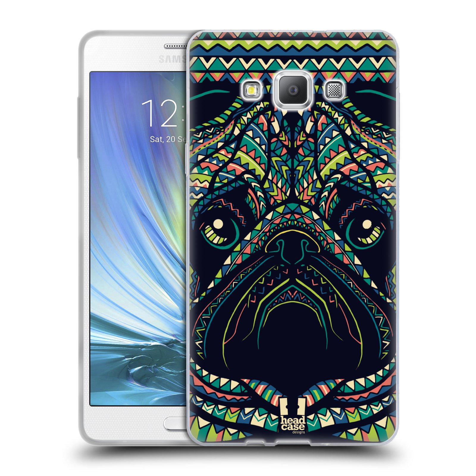 HEAD CASE silikonový obal na mobil Samsung Galaxy A7 vzor Aztécký motiv zvíře 3 mopsík