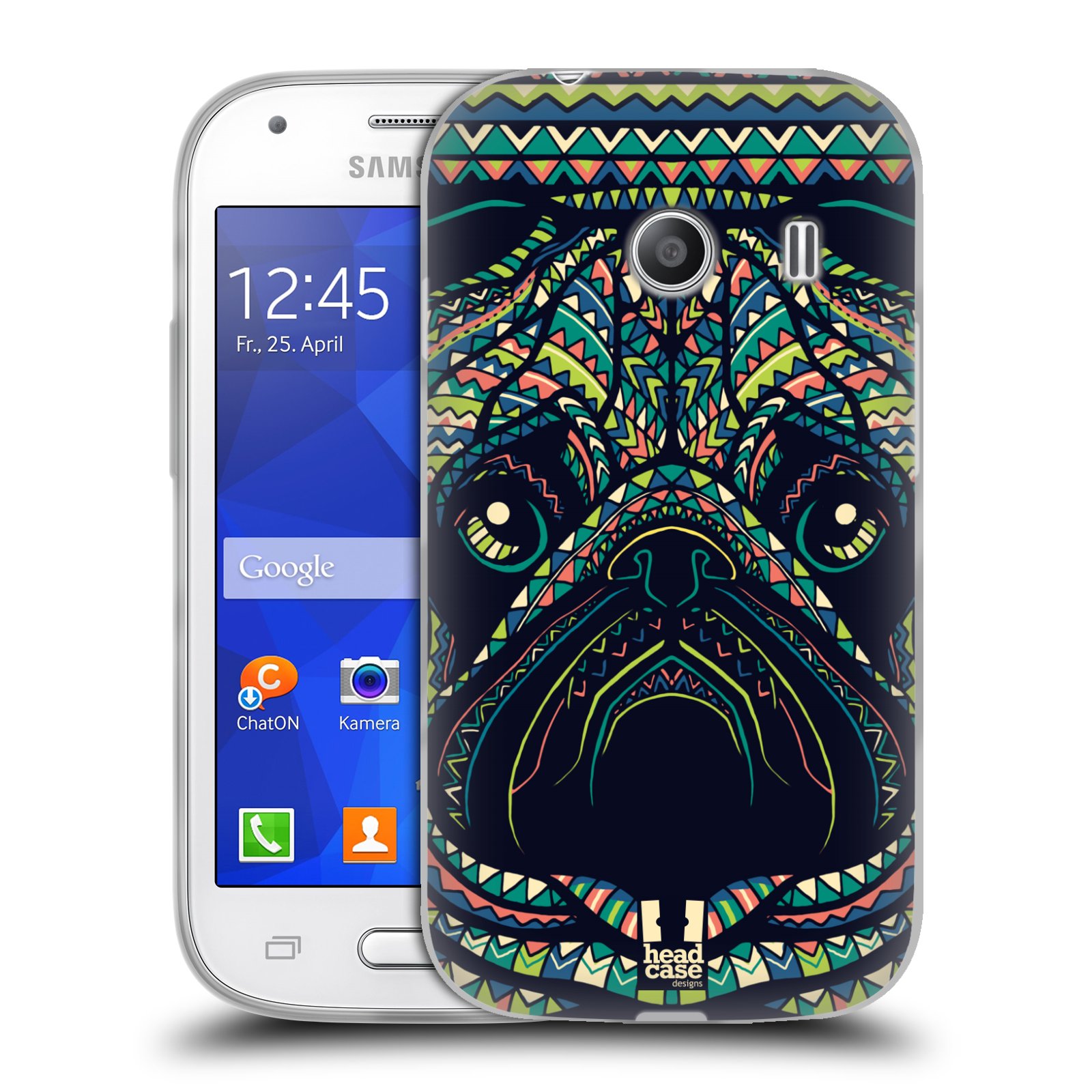 HEAD CASE silikonový obal na mobil Samsung Galaxy Ace Style (G310) vzor Aztécký motiv zvíře 3 mopsík