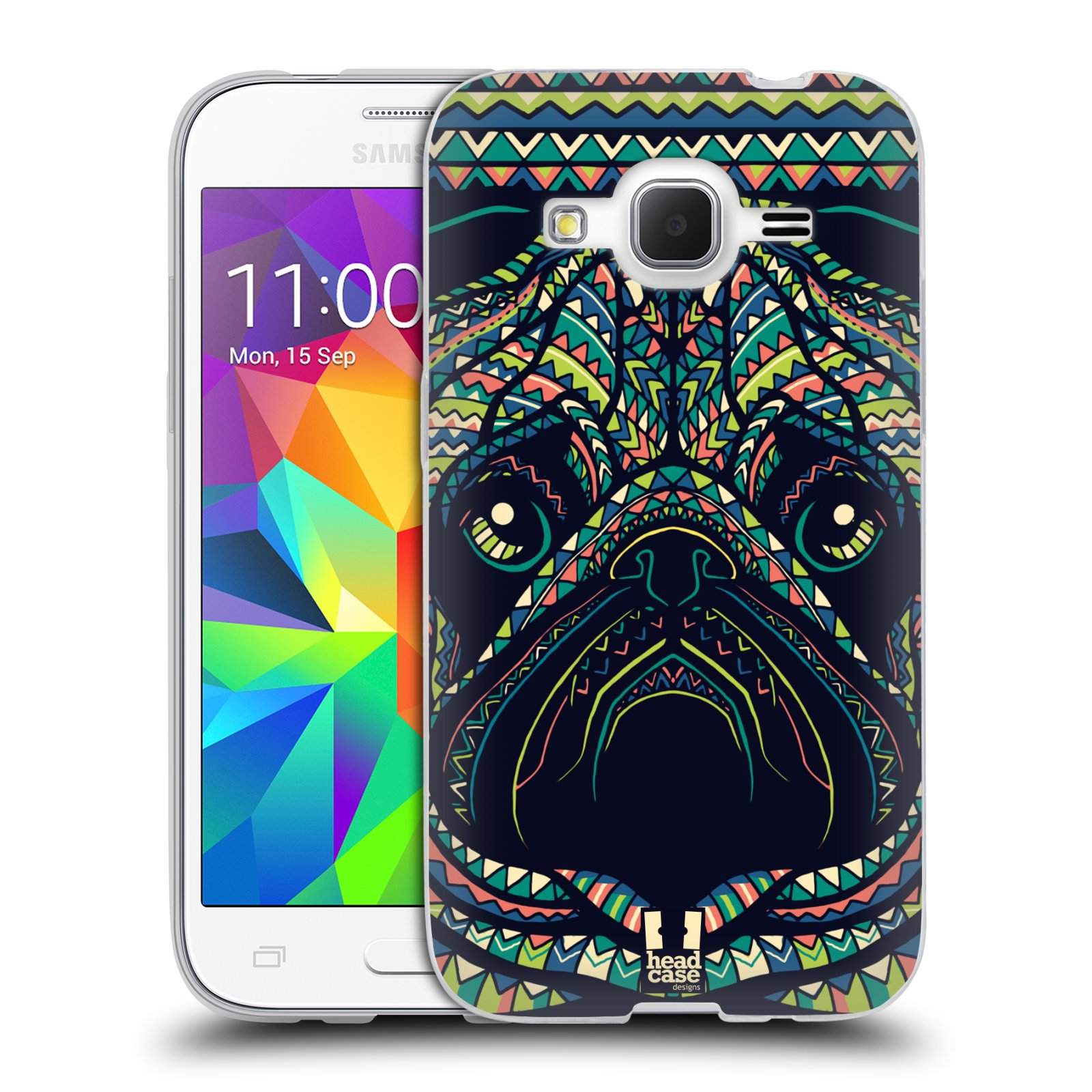 HEAD CASE silikonový obal na mobil Samsung Galaxy Core Prime (G360) vzor Aztécký motiv zvíře 3 mopsík
